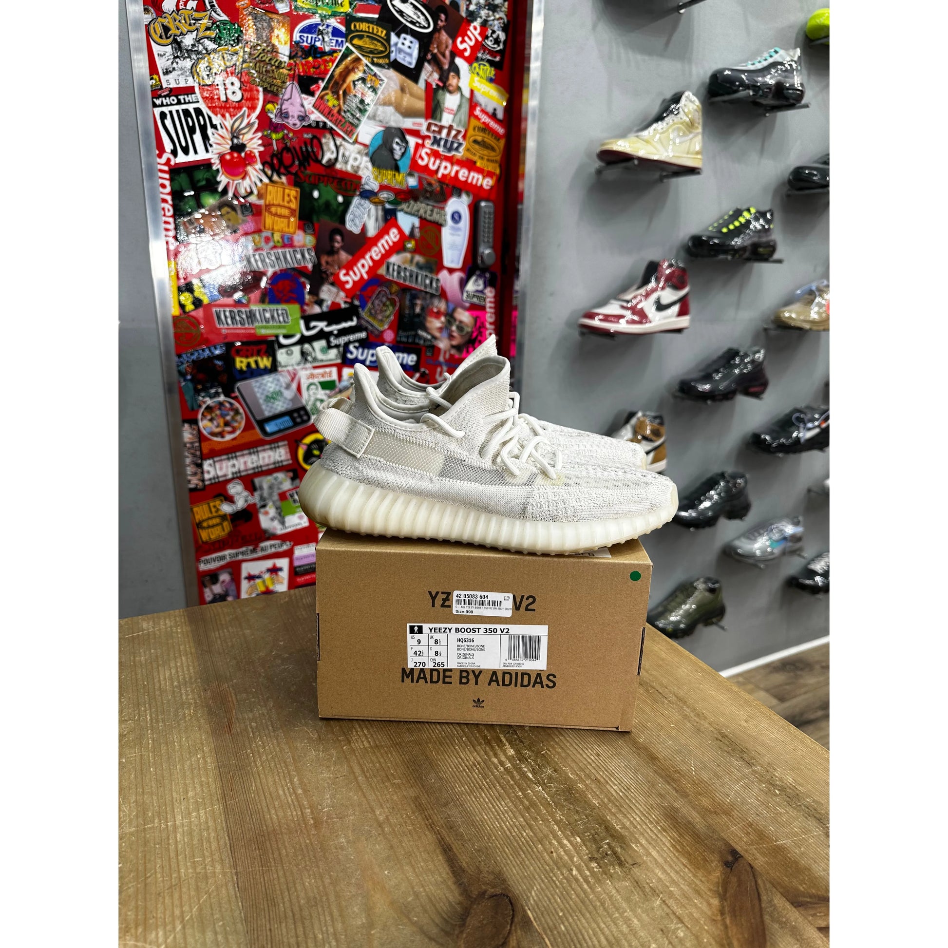 Adidas Yeezy Boost 350 V2 Bone UK 8.5 by Yeezy from £70.00