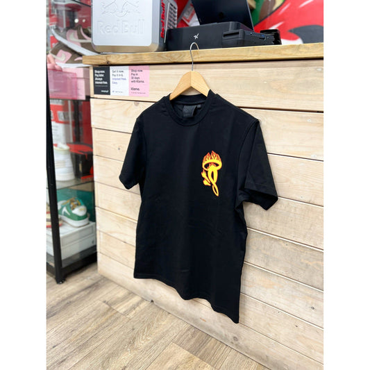 Syna World Hot Wheels T-Shirt Black by SYNA in Uncategorized. Available at KershKicks for £60.00. A must-have for fans of SYNA looking to elevate their style with this T-Shirt.