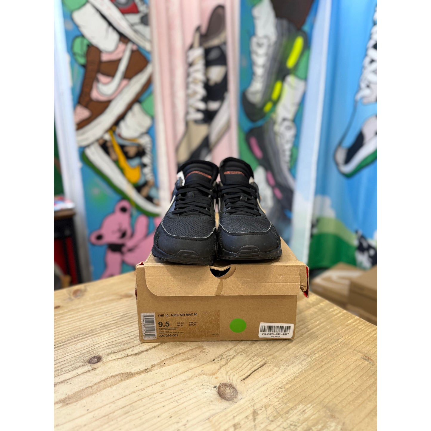 Nike Air Max 90 Off-White Black UK 8.5