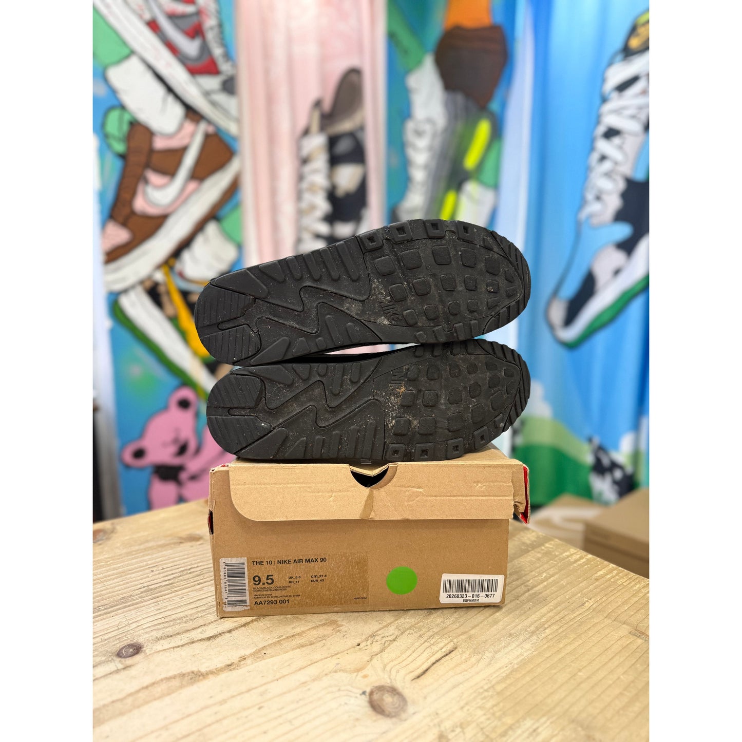 Nike Air Max 90 Off-White Black UK 8.5