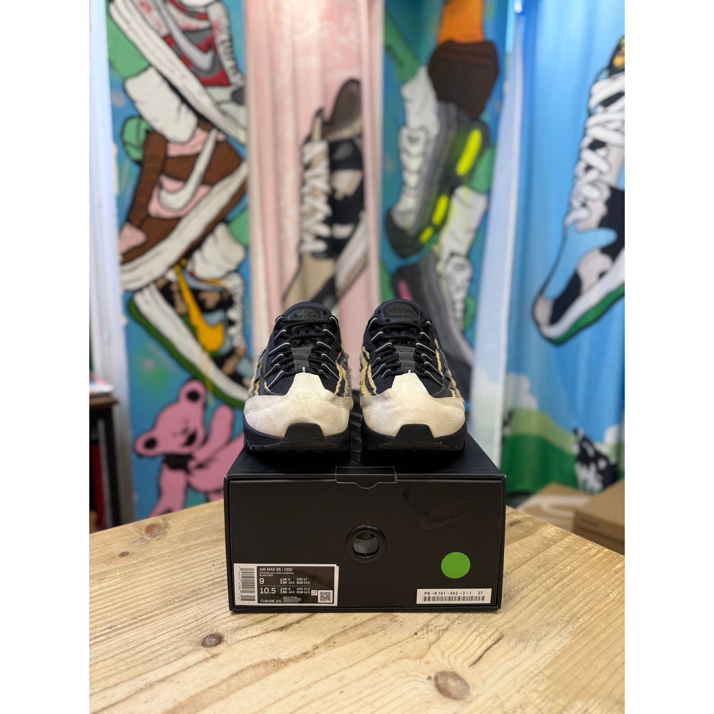 Nike Air Max 95 Comme des Garcons Black Grey UK 8