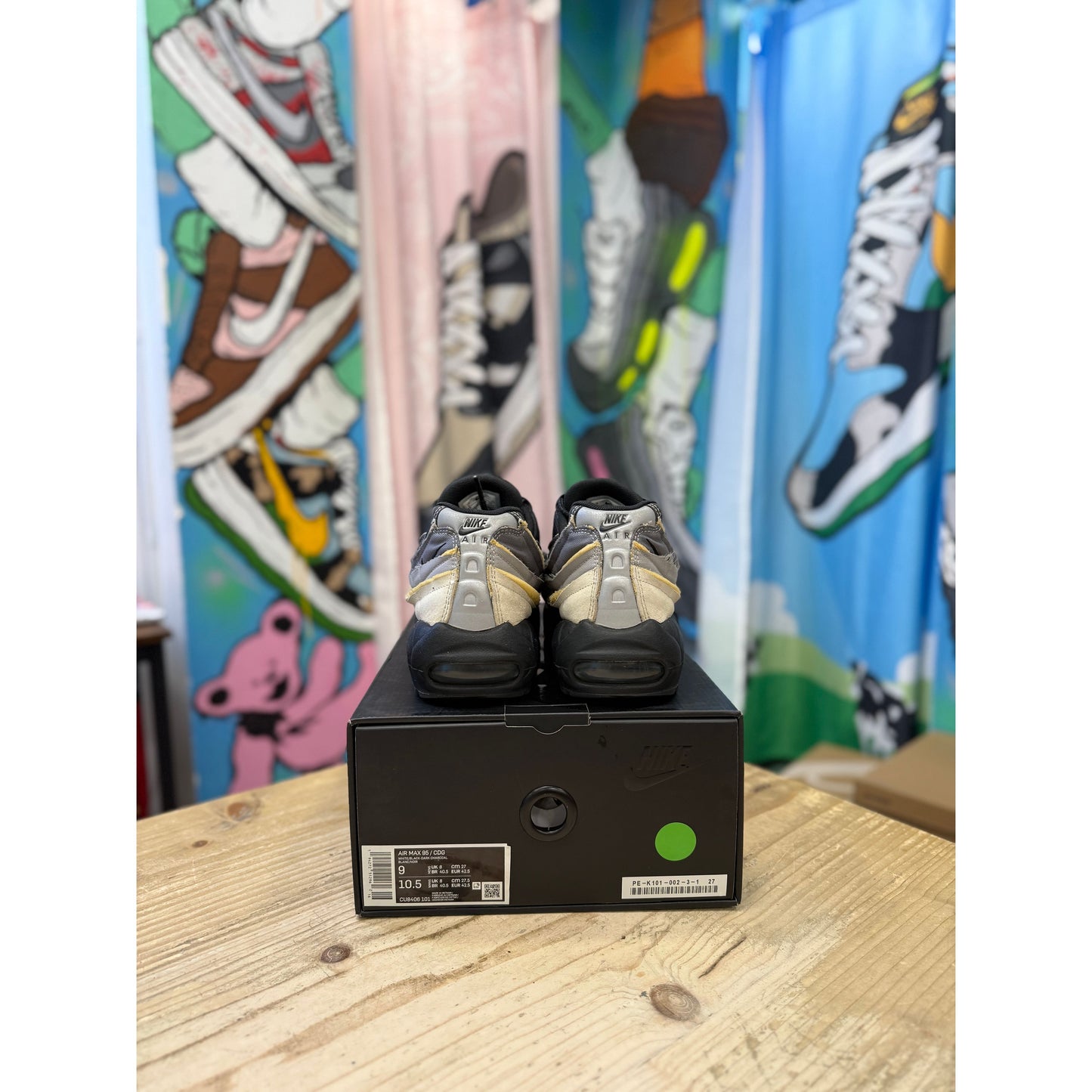 Nike Air Max 95 Comme des Garcons Black Grey UK 8
