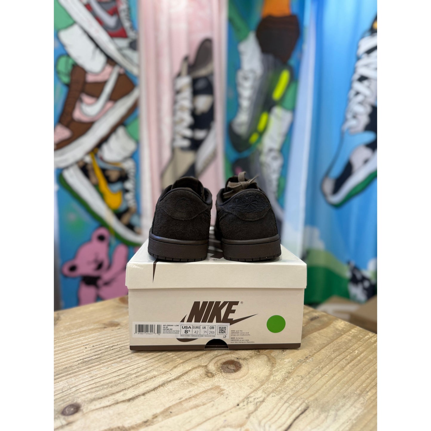 Jordan 1 Retro Low OG SP Travis Scott Velvet Brown UK 7.5