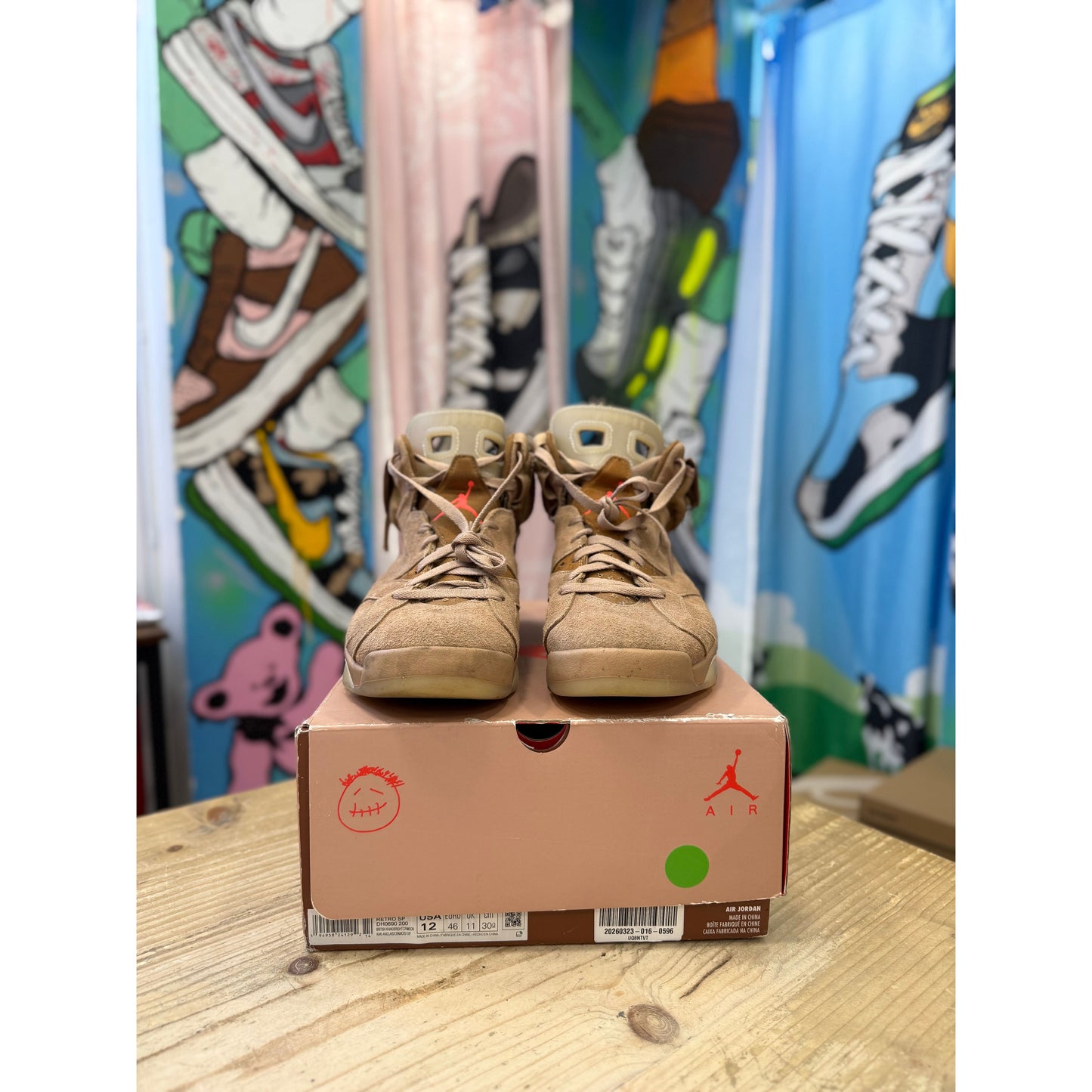 Jordan 6 Retro Travis Scott British Khaki UK 11
