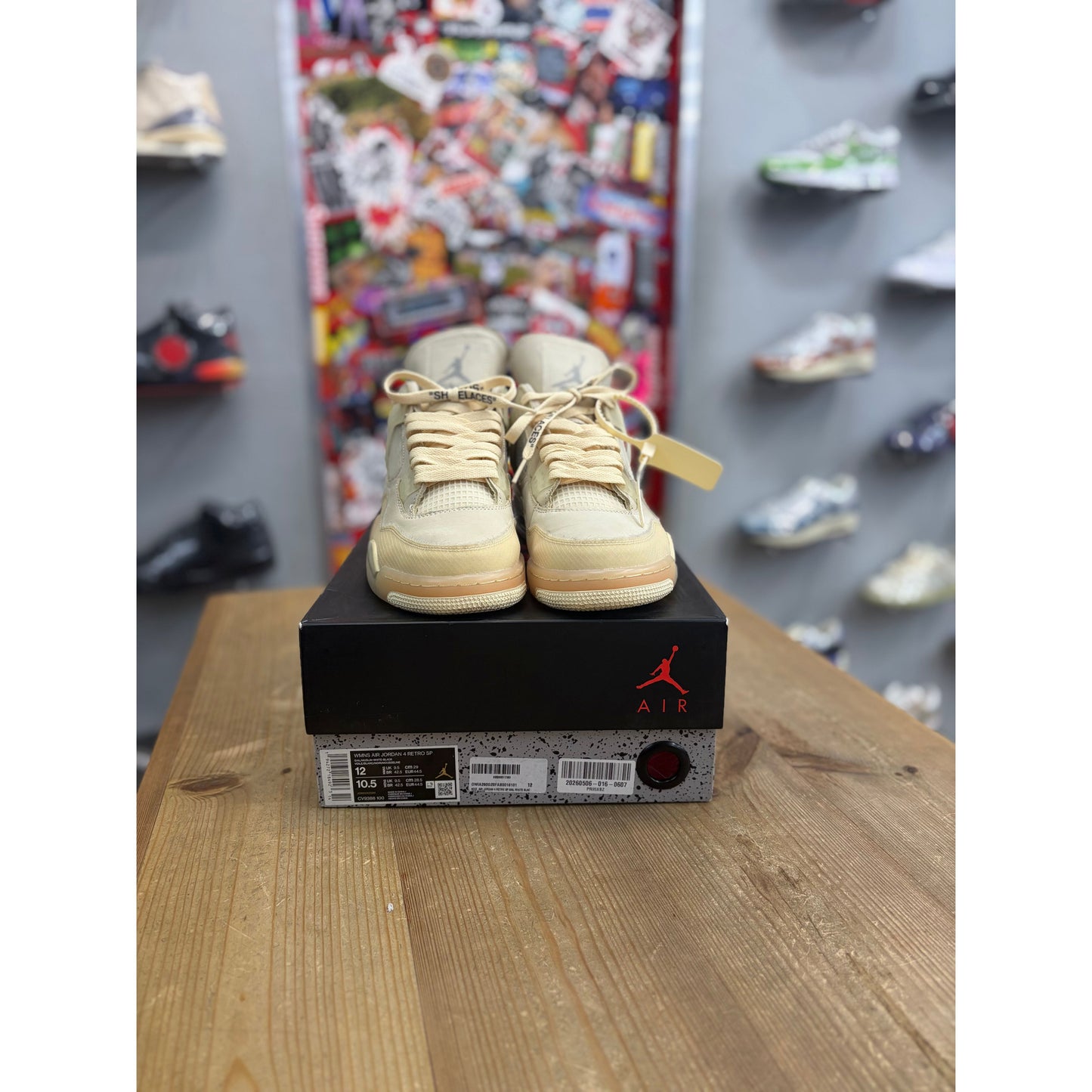 Jordan 4 Retro Off-White Sail (Women's) UK 9.5