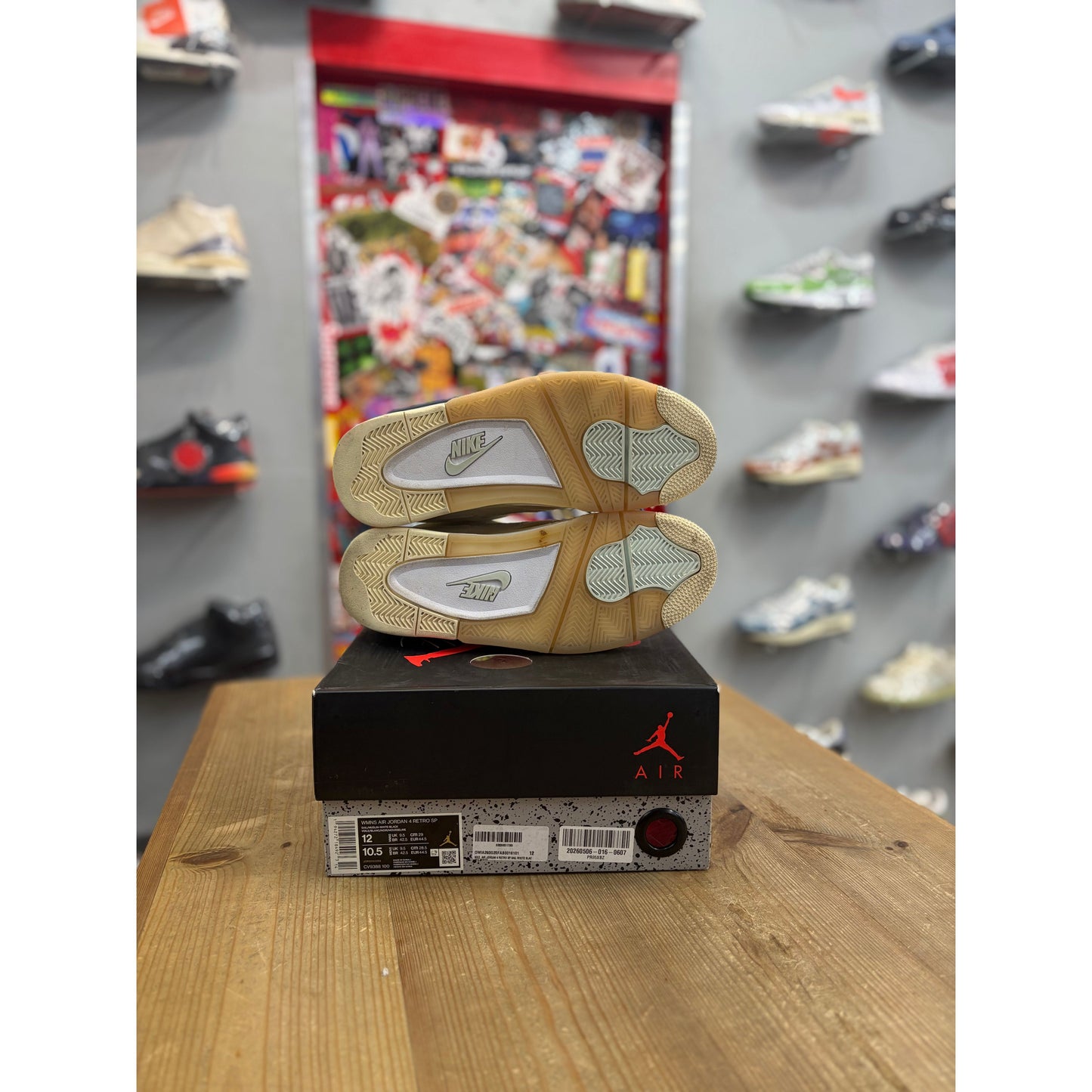 Jordan 4 Retro Off-White Sail (Women's) UK 9.5