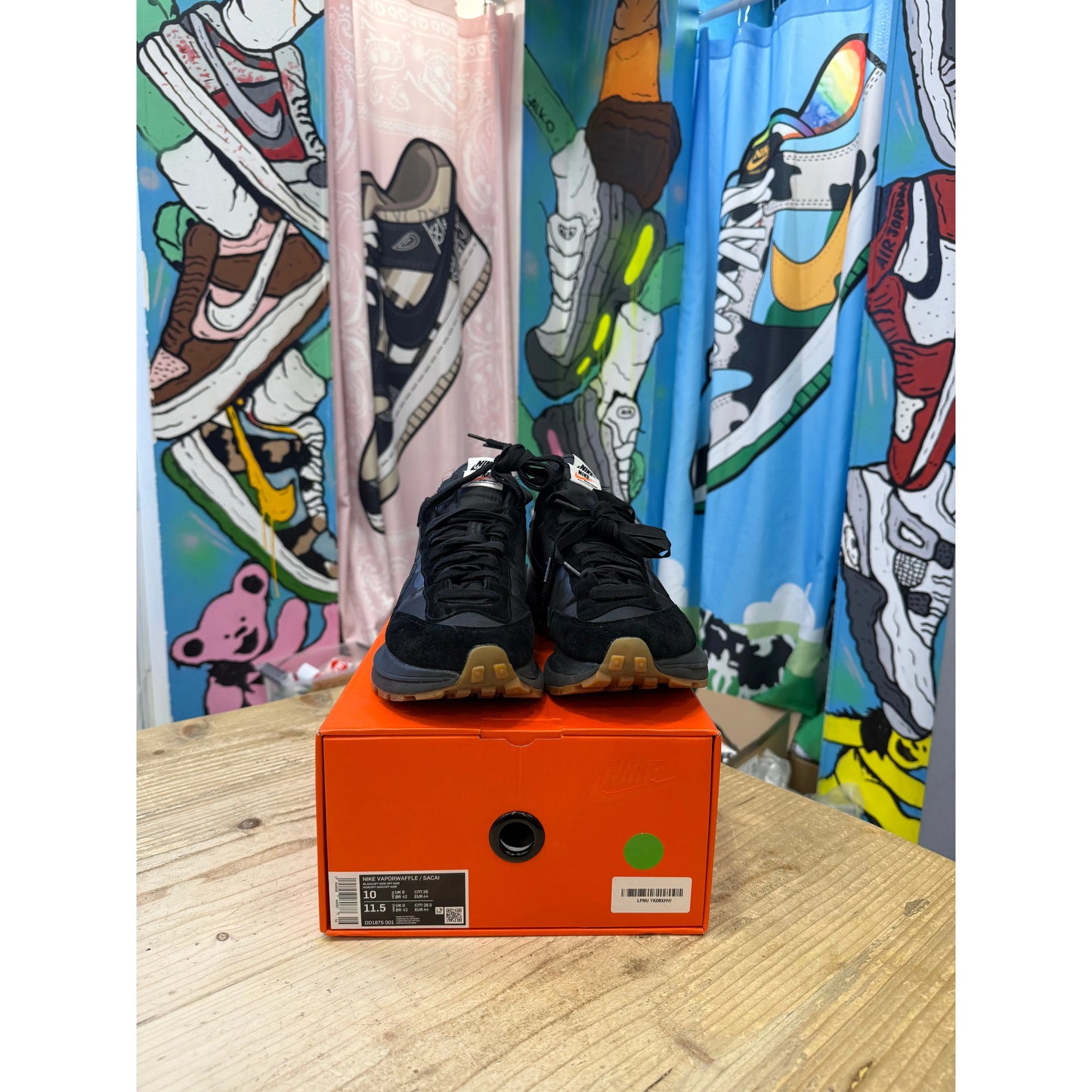 Nike Vaporwaffle sacai Black Gum UK 9