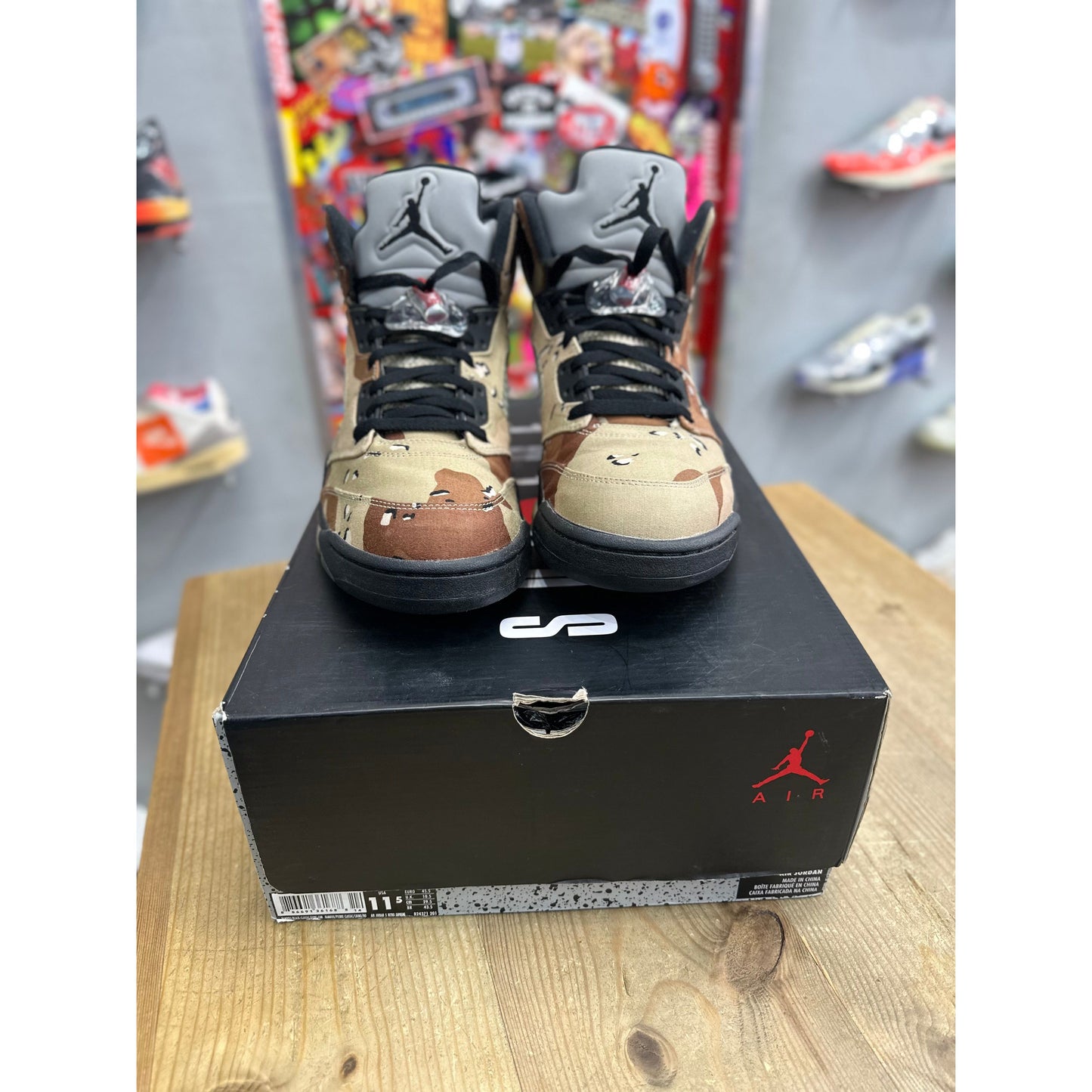 Jordan 5 Retro Supreme Desert Camo UK 10.5