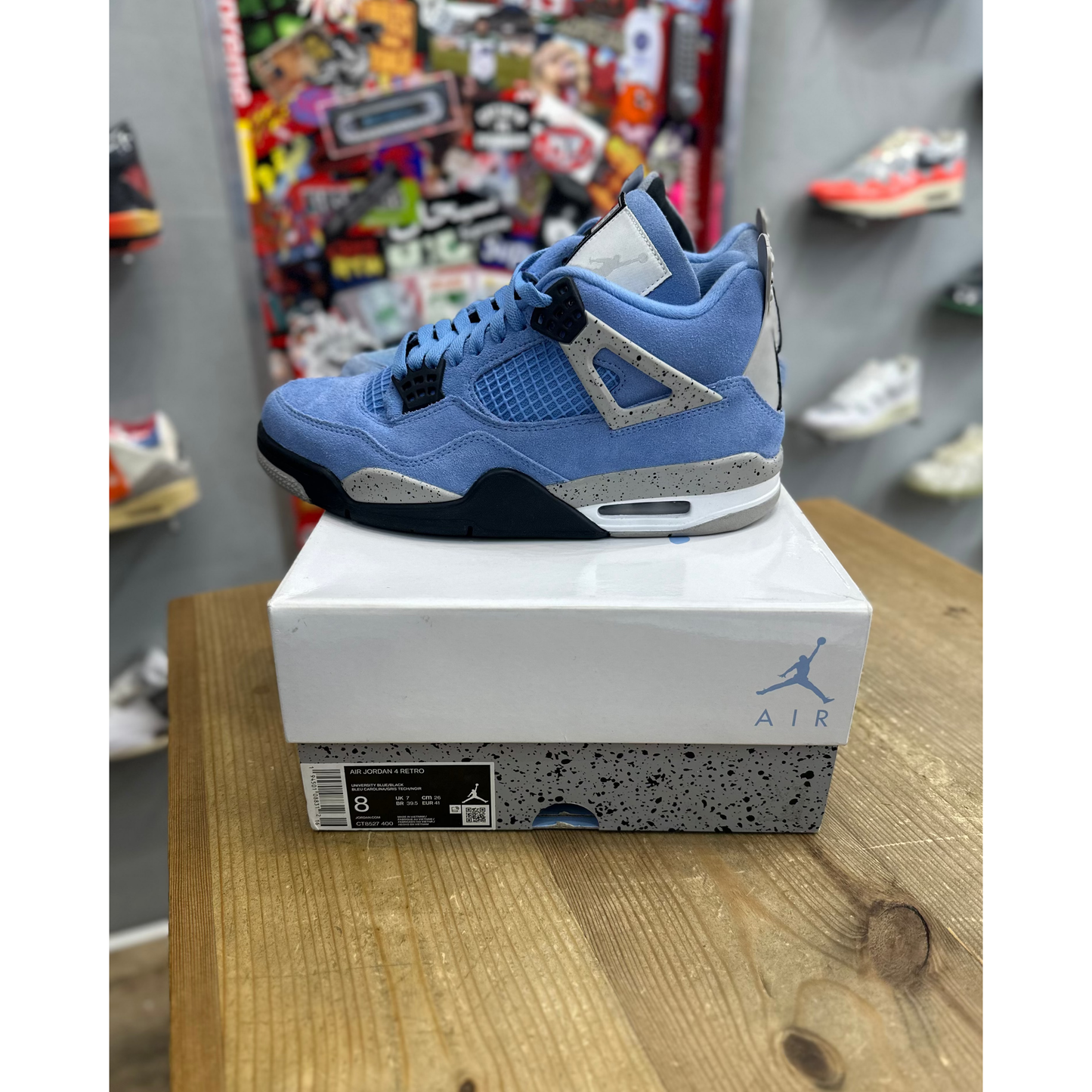 Jordan 4 Retro University Blue UK 7
