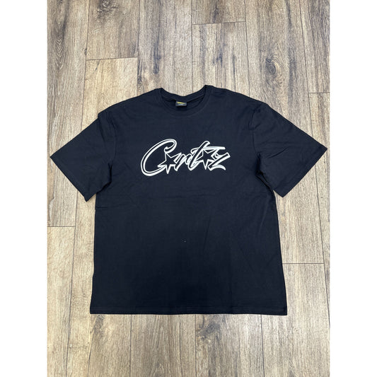 Corteiz Allstarz T-Shirt Black by Corteiz in Clothing. Available at KershKicks for £85.00. A must-have for fans of Corteiz looking to elevate their style with this T-Shirt.