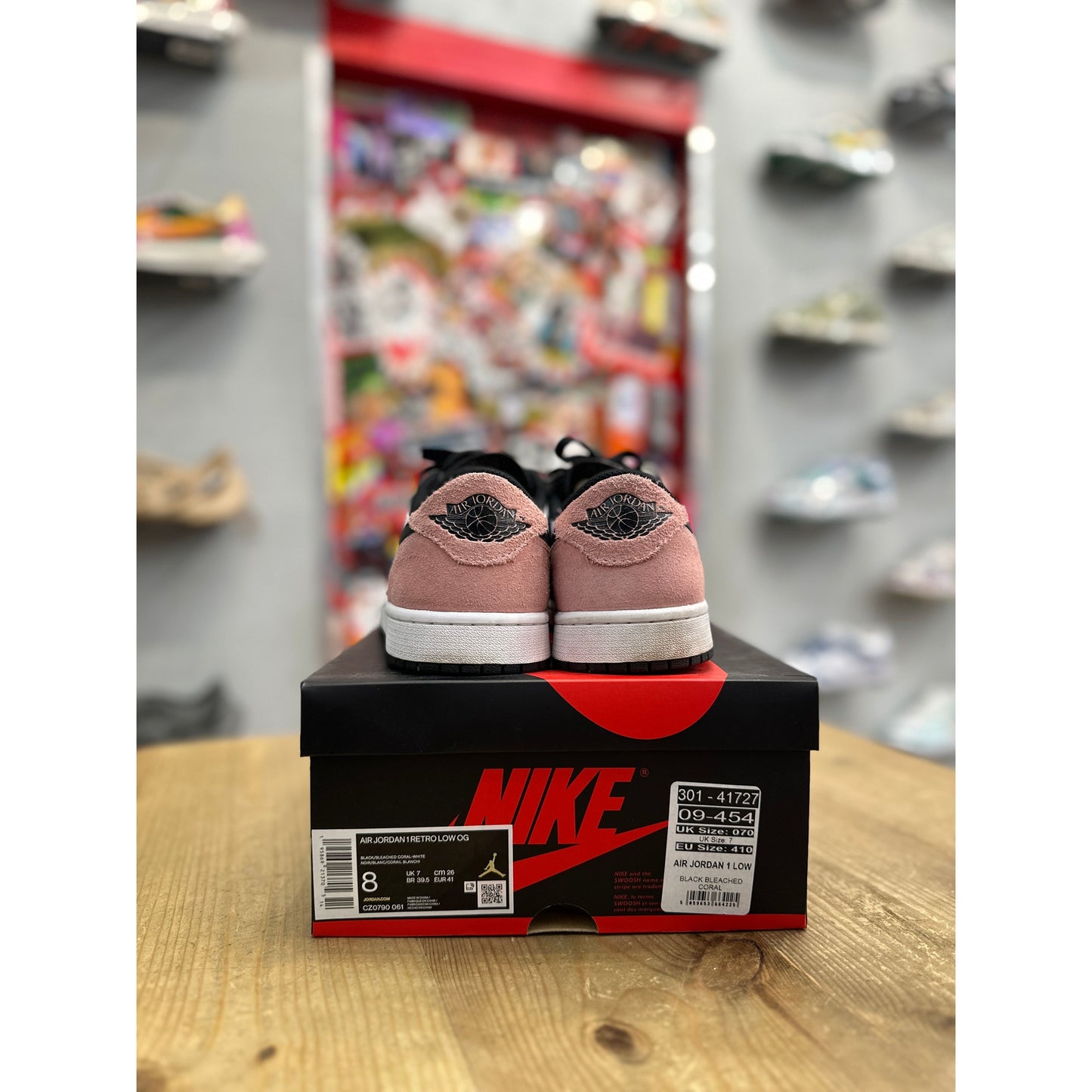 Jordan 1 Low OG Bleached Coral UK 7
