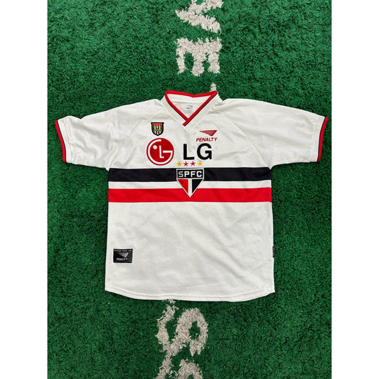 Sao Paulo 2002/03 Home Shirt L 8/10 by KershKits in . Available at KershKicks for £75.00. A must-have for fans of KershKits looking to elevate their style with this Kits.