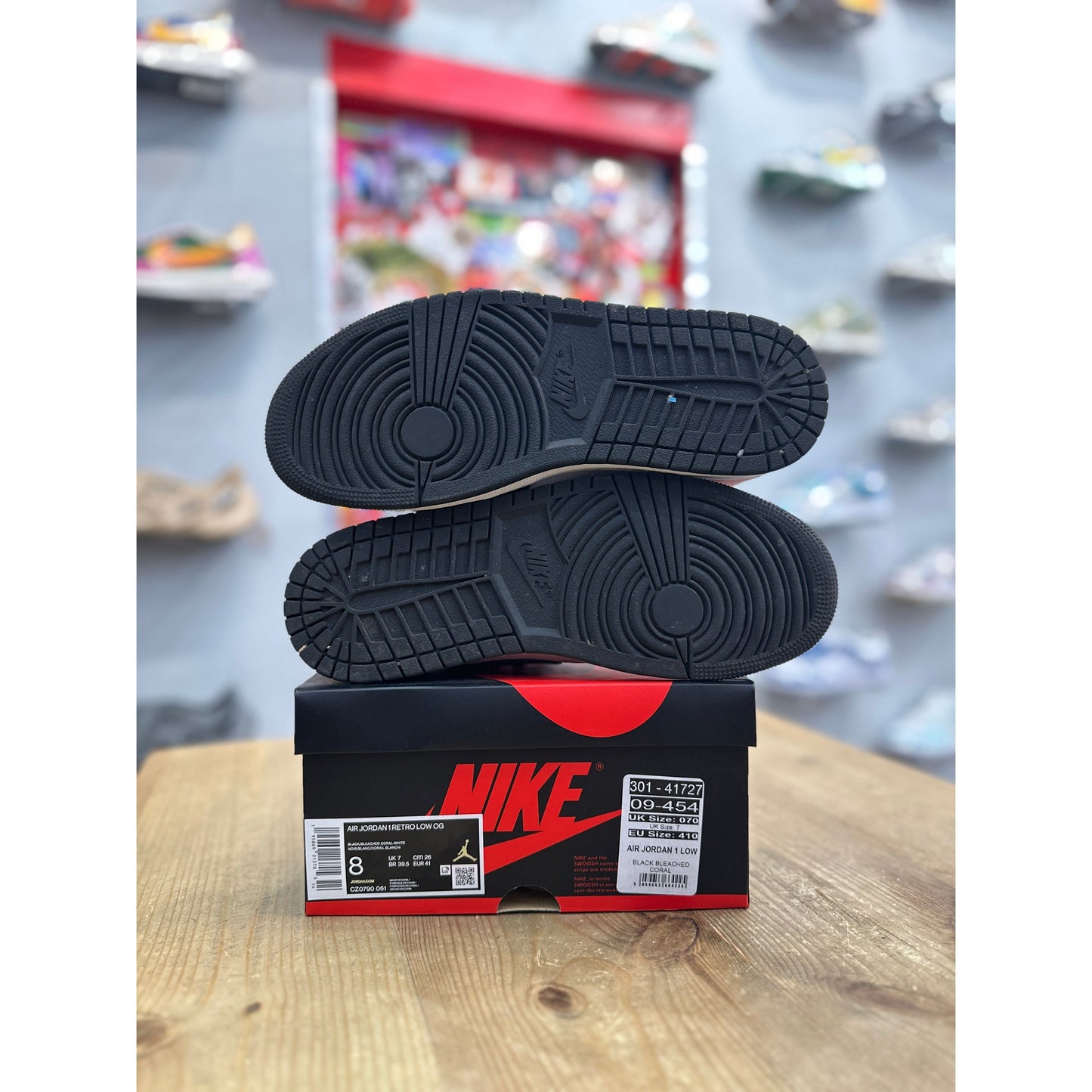 Jordan 1 Low OG Bleached Coral UK 7