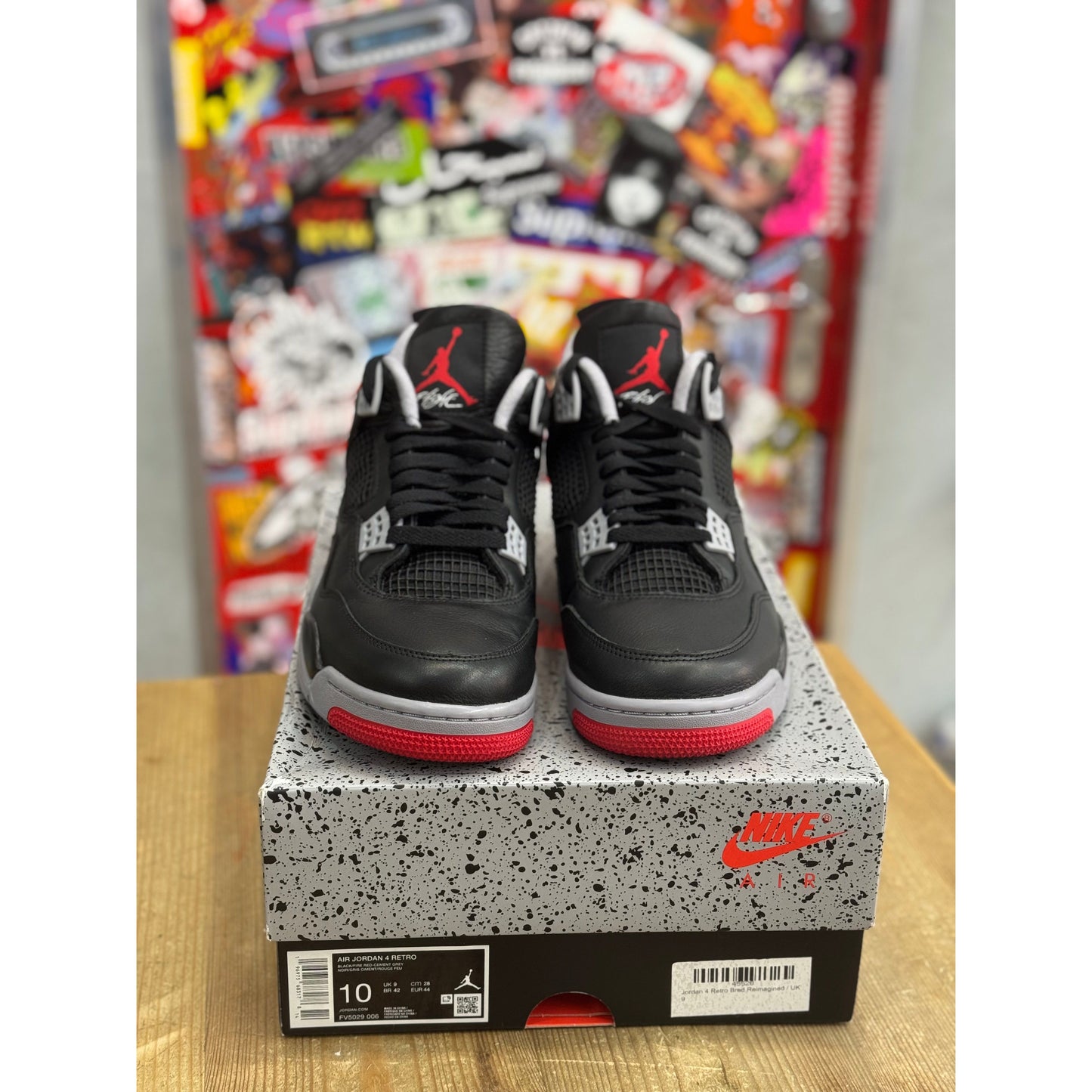 Jordan 4 Retro Bred Reimagined UK 9.