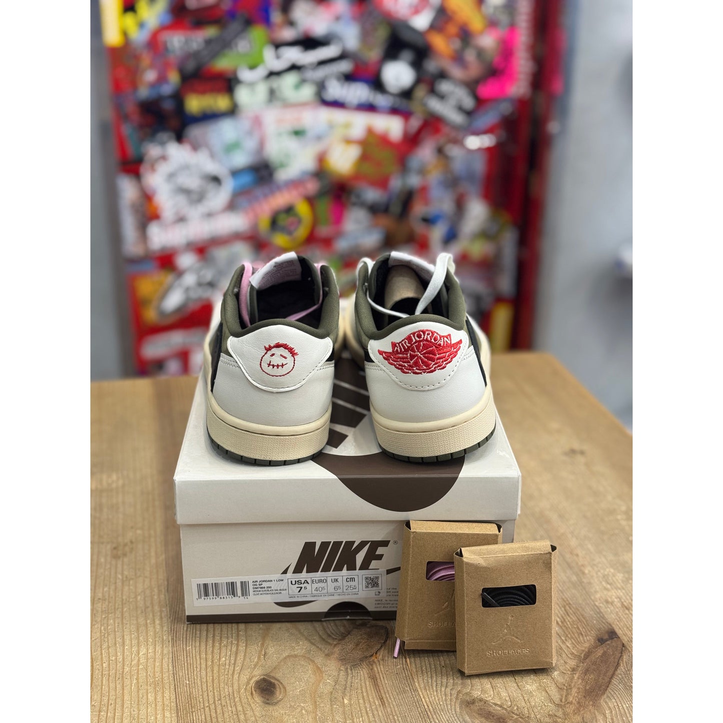 Jordan 1 Retro Low OG SP Travis Scott Medium Olive UK 6.5
