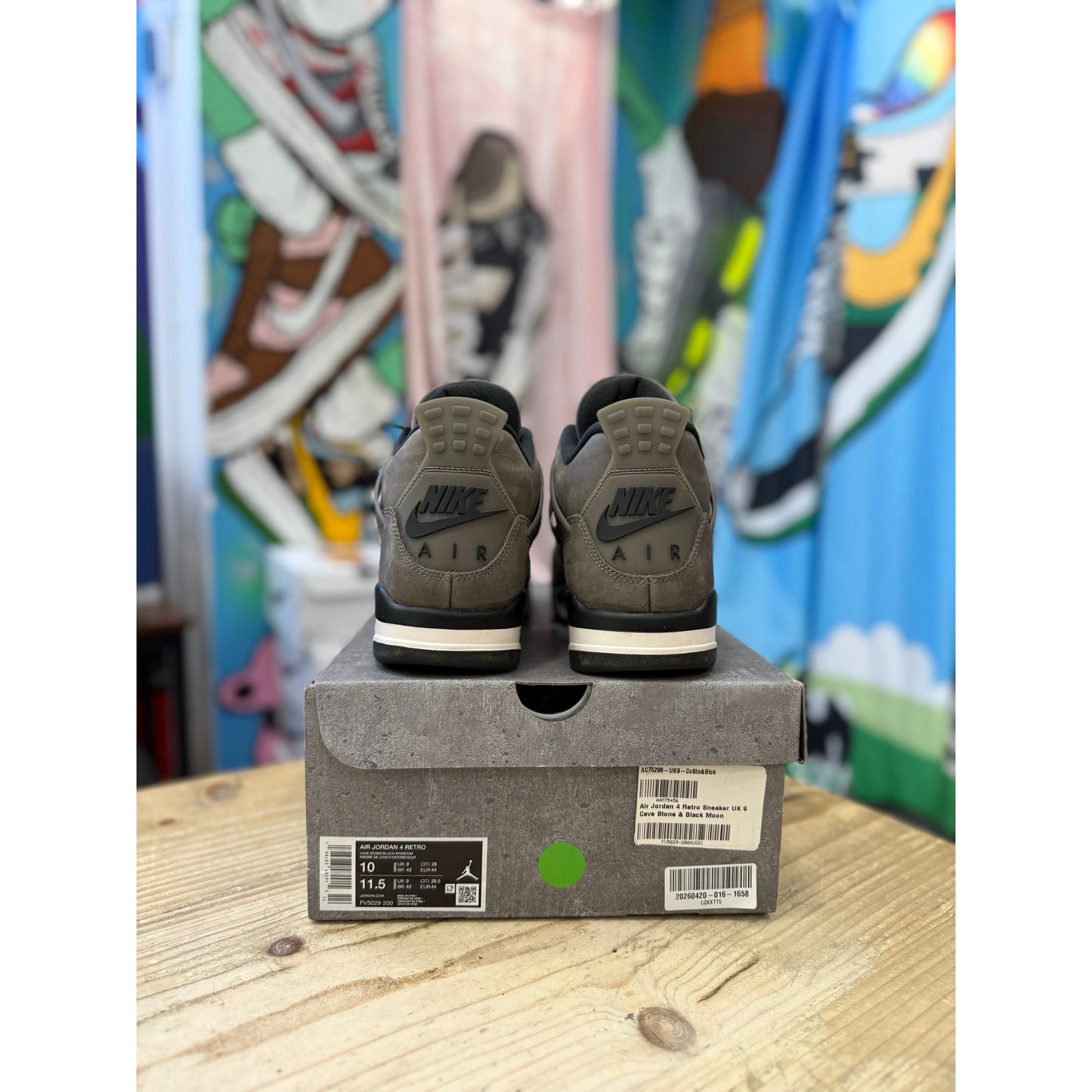 Jordan 4 Cave Stone UK 9.