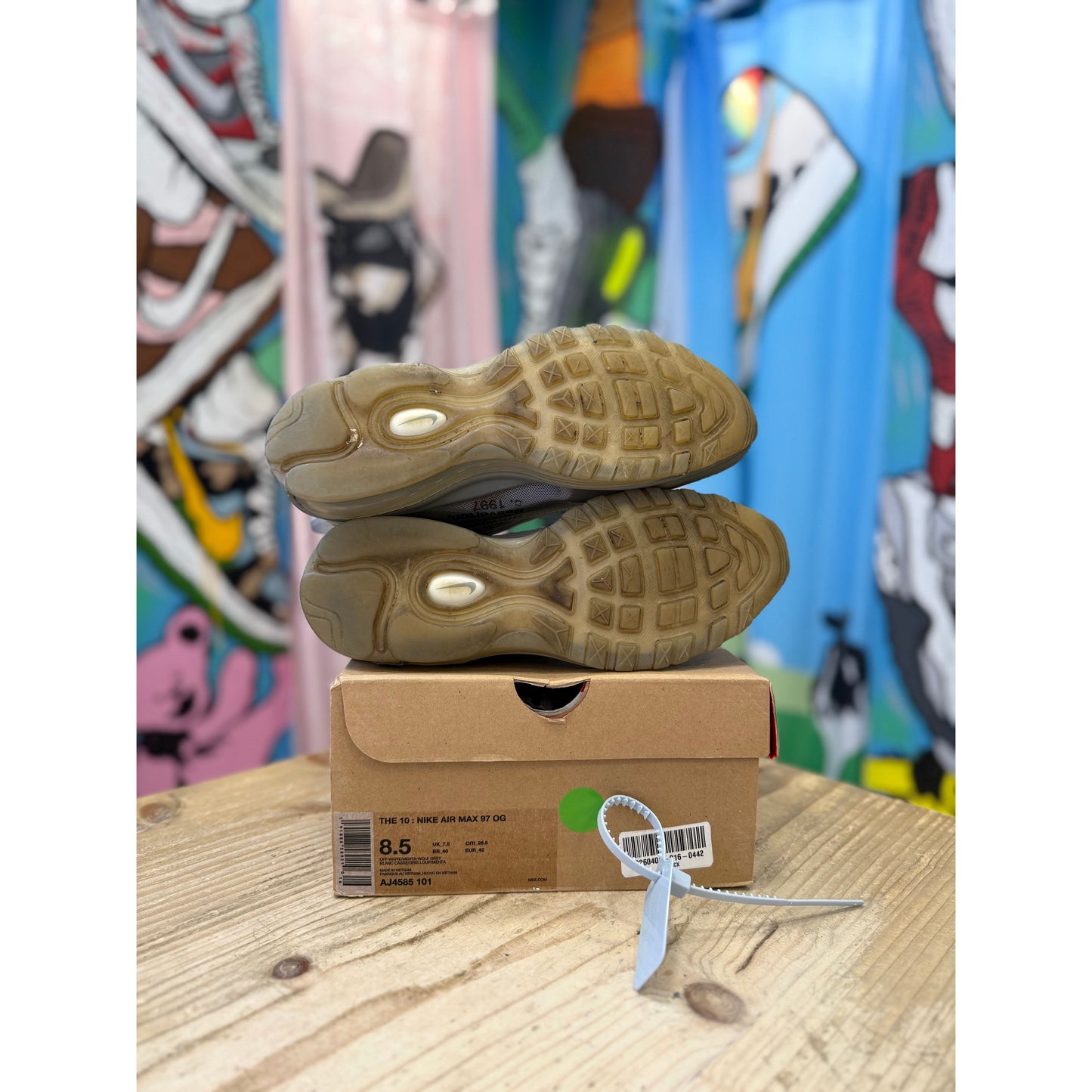 Nike Air Max 97 Off White Menta UK 7.5.