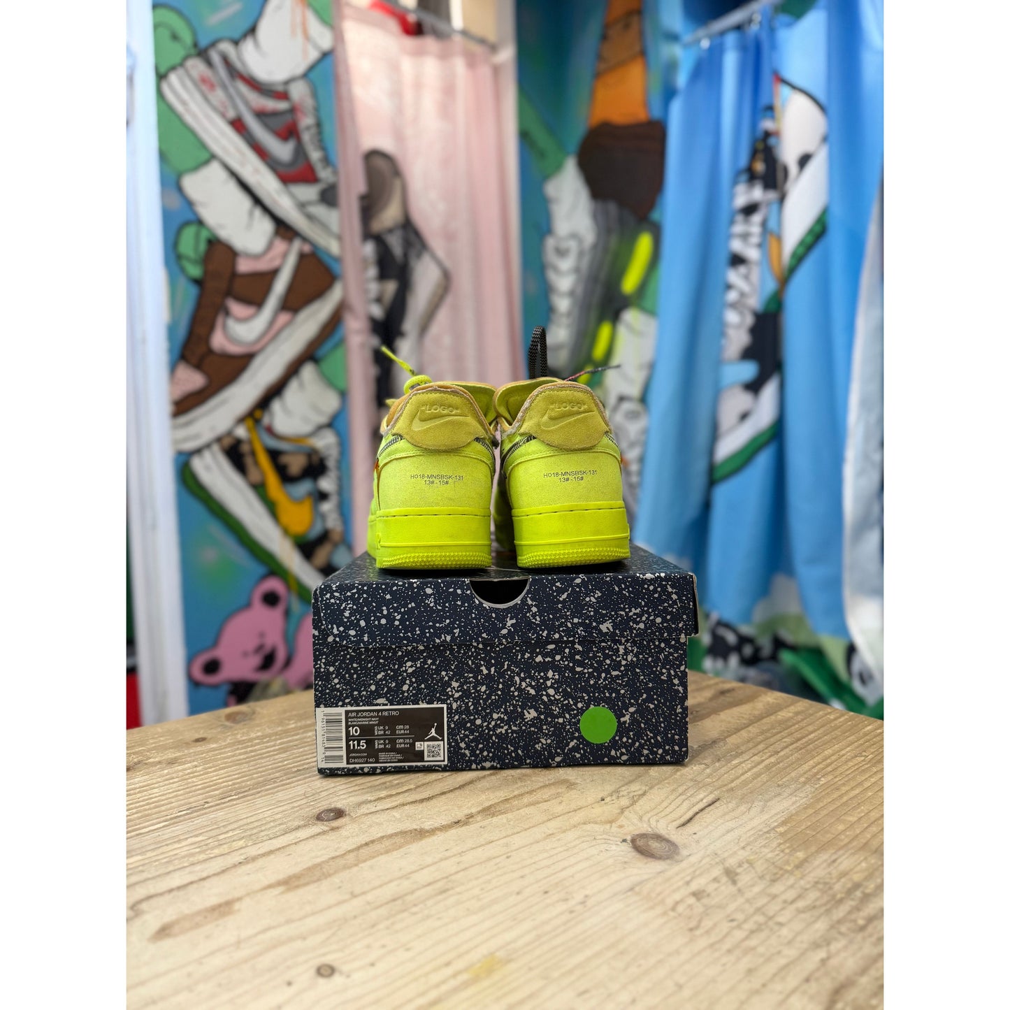 Nike Air Force 1 Low Off White Volt UK12