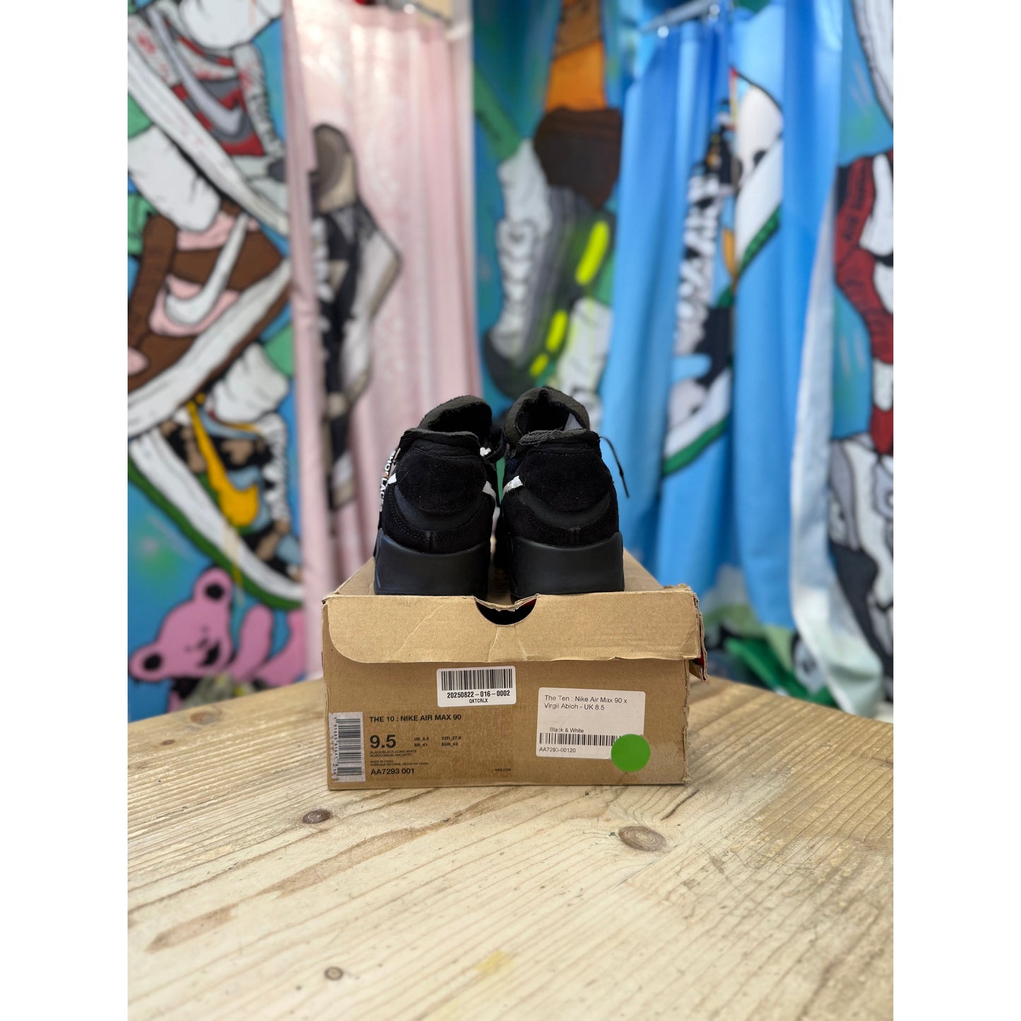 Nike Air Max 90 Off White Black UK8.5