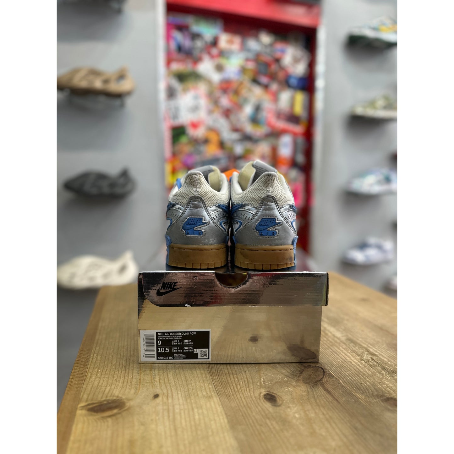 Nike Air Rubber Dunk Off-White UNC UK 8