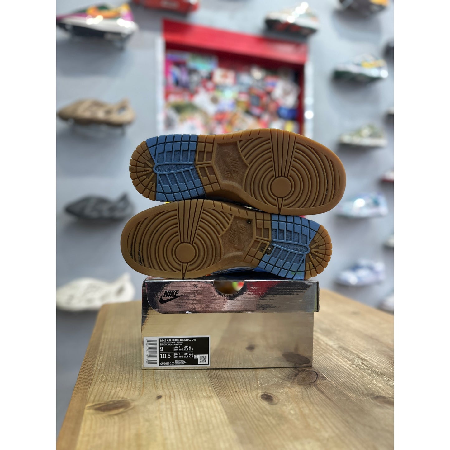 Nike Air Rubber Dunk Off-White UNC UK 8