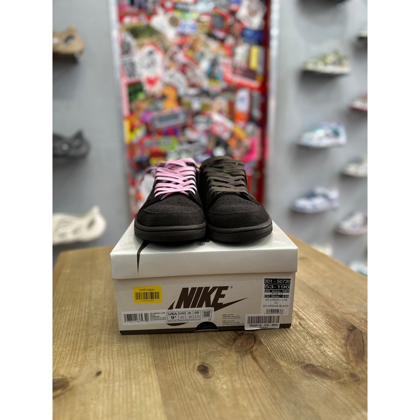 Jordan 1 Retro Low OG SP Travis Scott Velvet Brown UK 8.5