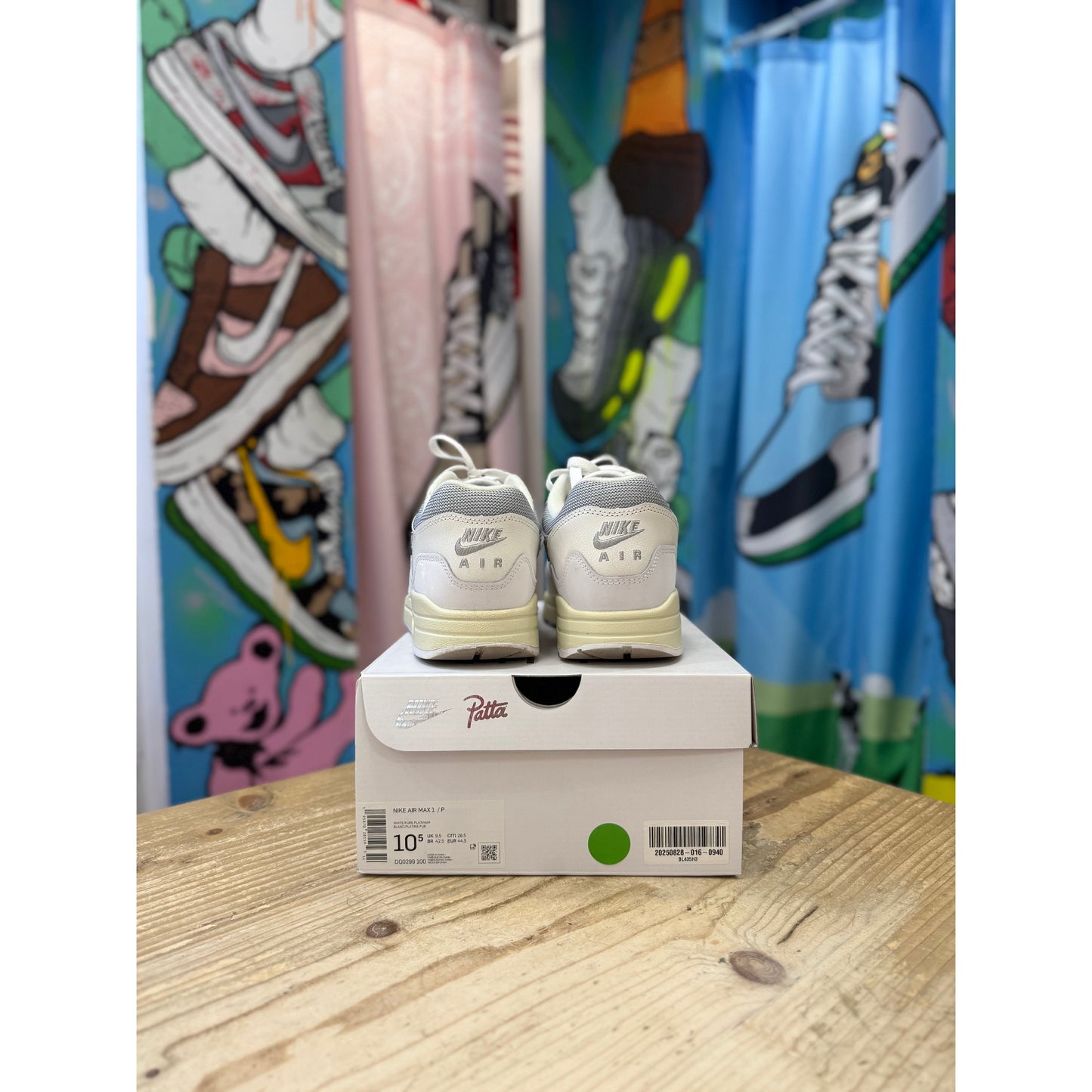 Nike Air Max 1 Patta White UK 9.5