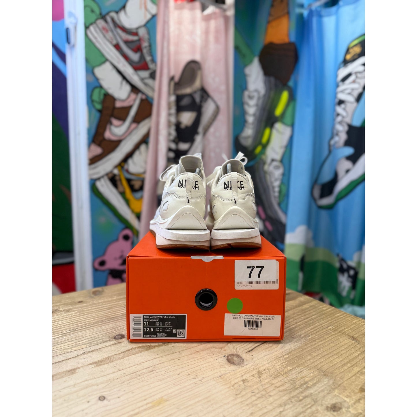 Nike Sacai Vaporwaffle Sail White UK10