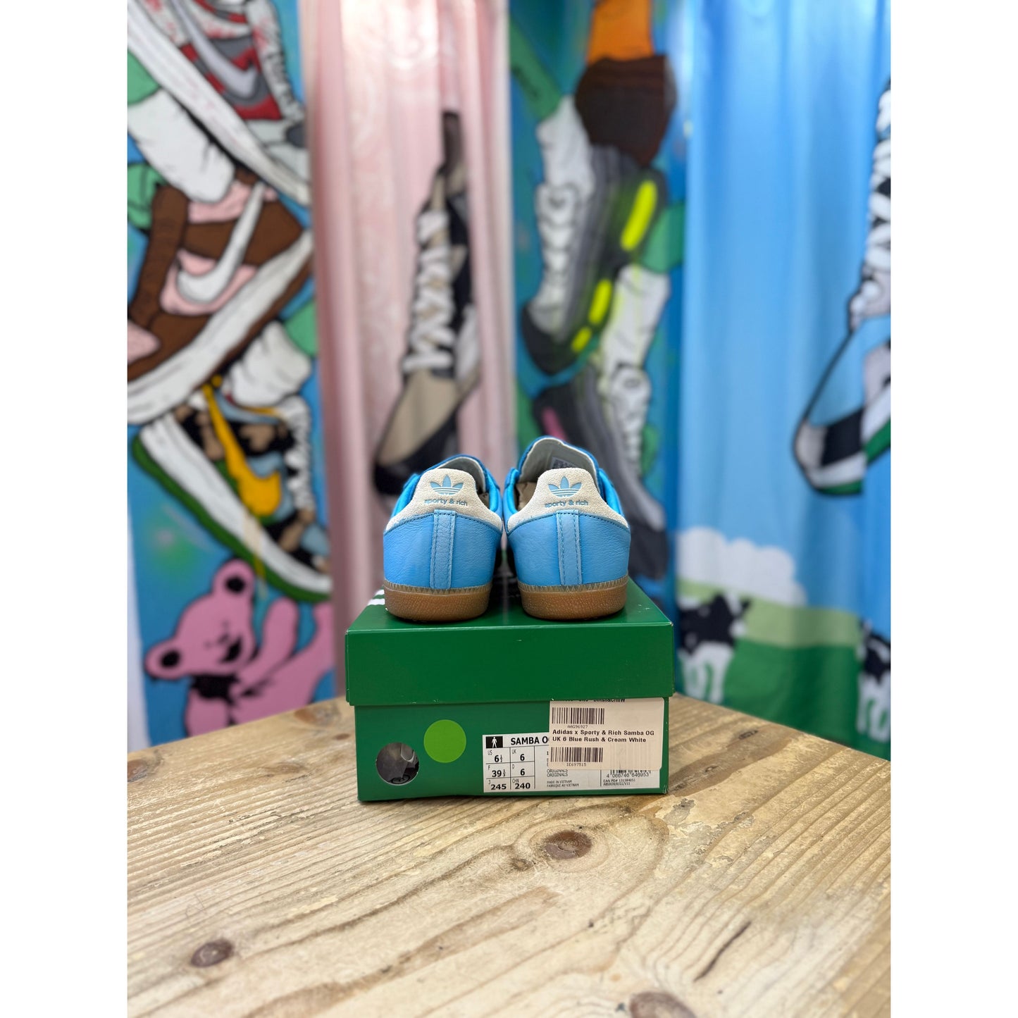 Adidas Samba OG Sporty and Rich Blue Rush UK 6
