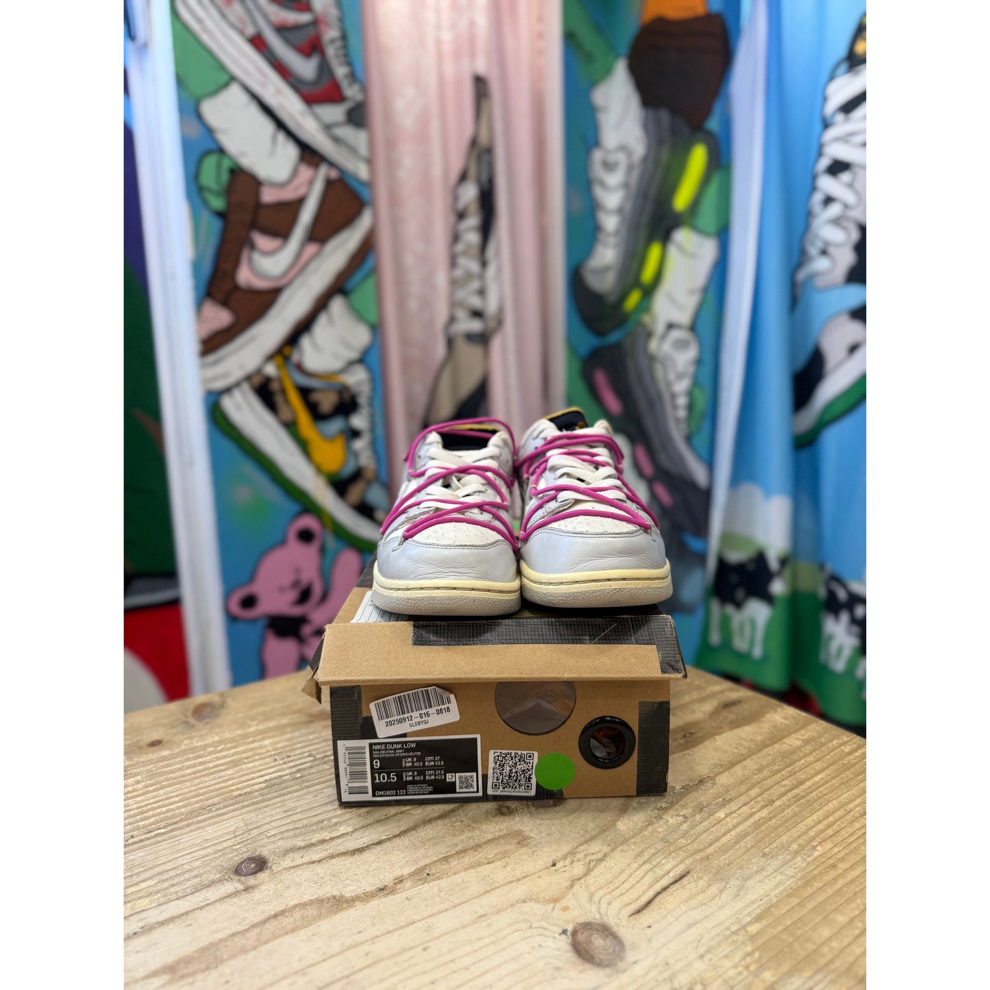 Nike Dunk Low Off White LOT 30 UK 8