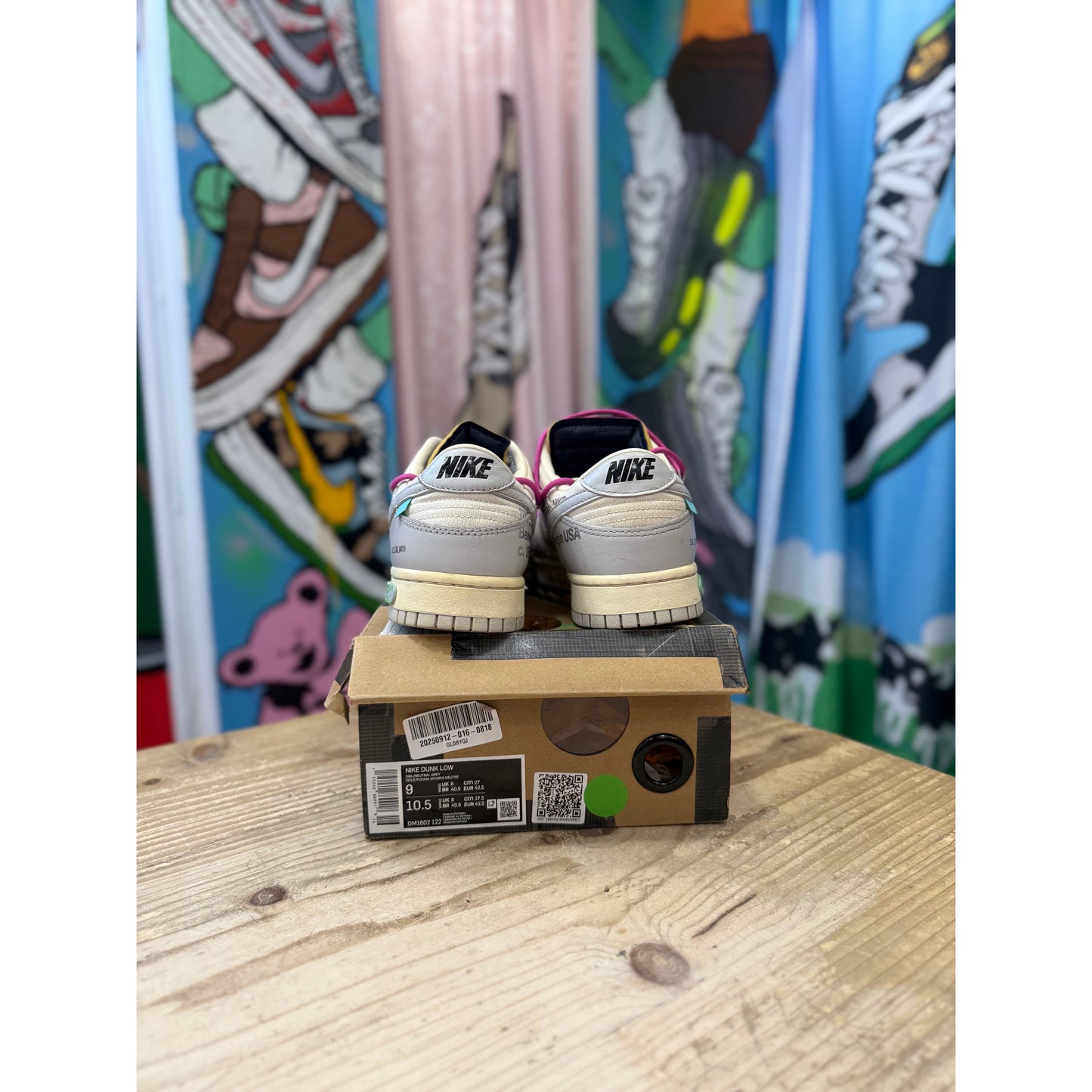 Nike Dunk Low Off White LOT 30 UK 8