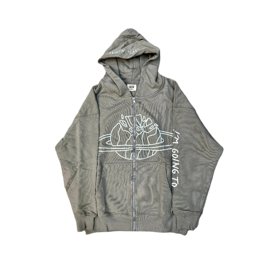 Broken Planet Market Outer Space Zip Up Mineral by Broken Planet Market in Clothing. Available at KershKicks for £225.00. A must-have for fans of Broken Planet Market looking to elevate their style with this Hoodie.