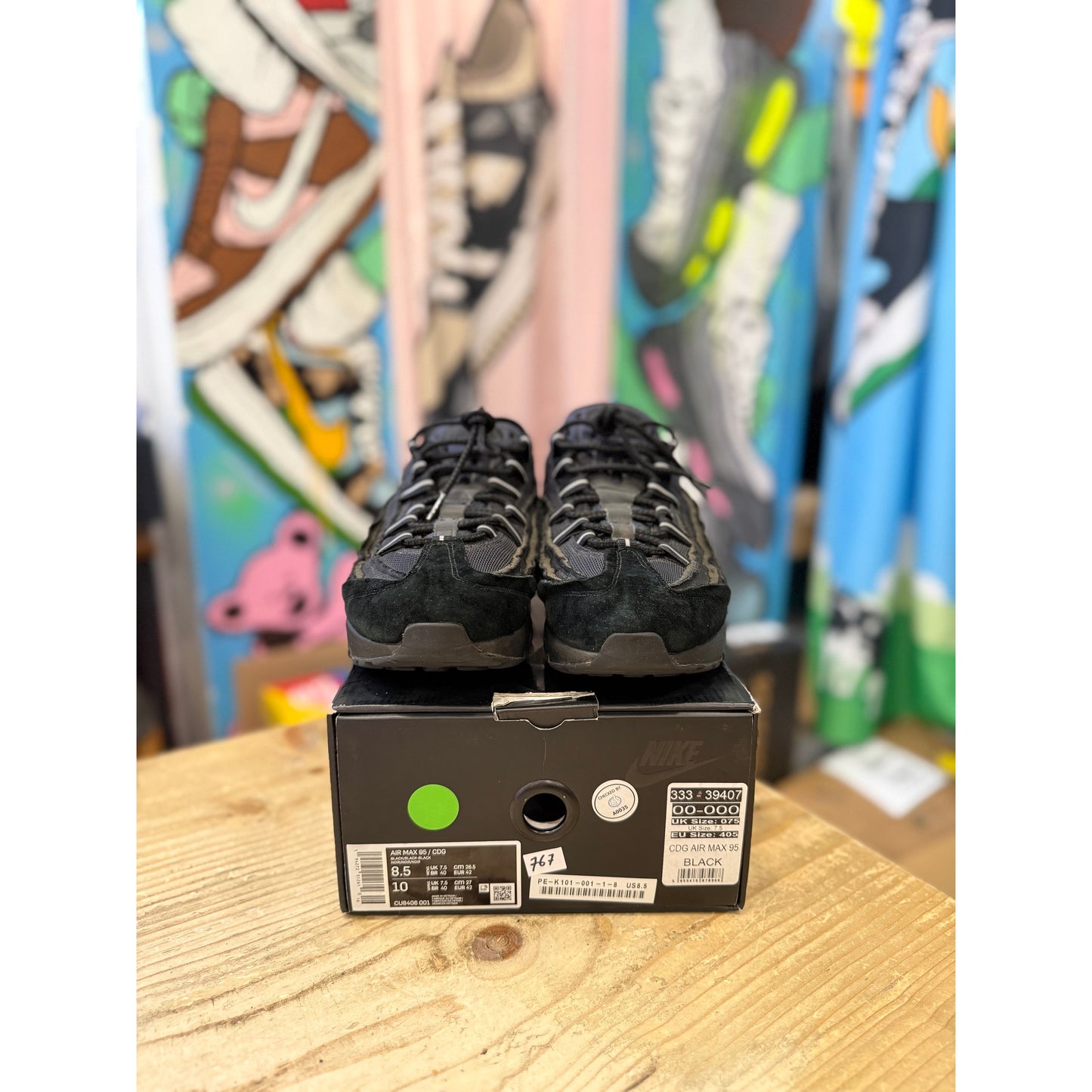 Nike Air Max 95 CDG Black UK 7.5