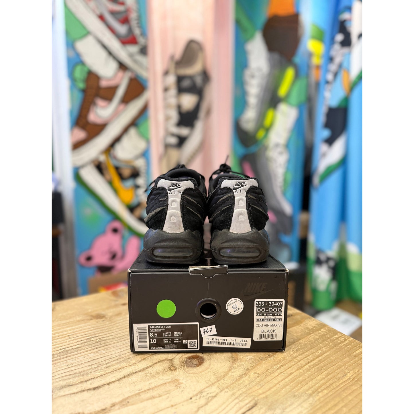 Nike Air Max 95 CDG Black UK 7.5