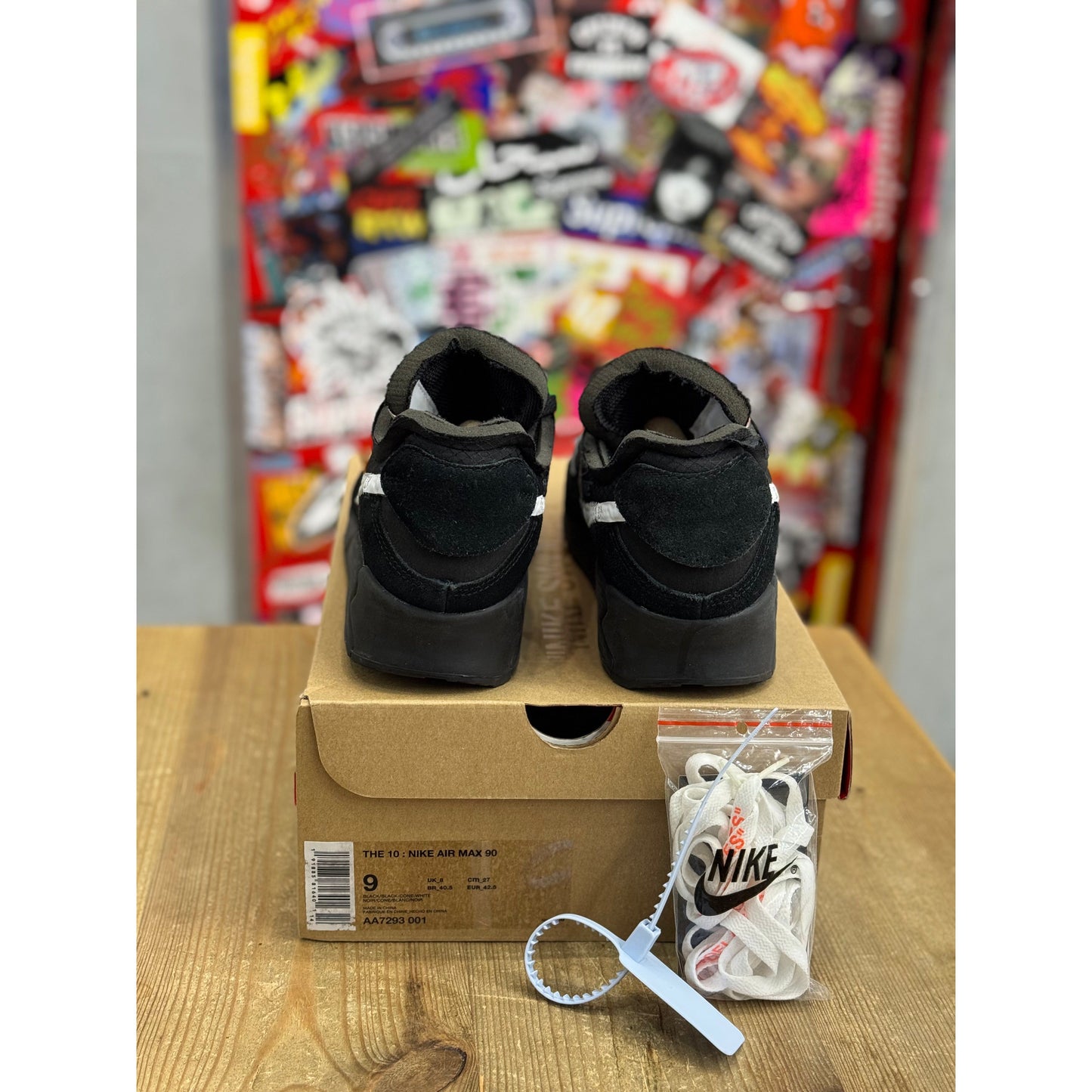Nike Air Max 90 Off-White Black UK 8