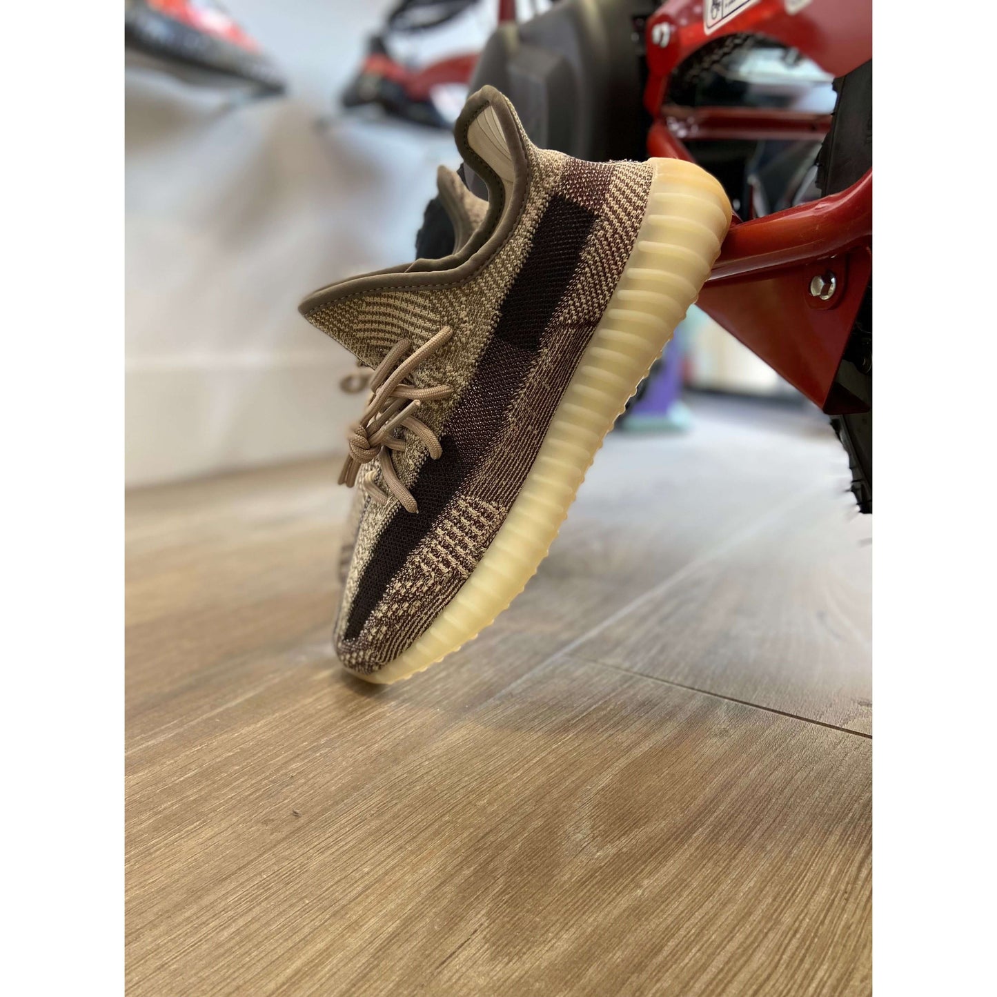 Adidas Yeezy Boost 350 V2 Zyon by Yeezy in Shoes. Available at KershKicks for £255.00. A must-have for fans of Yeezy looking to elevate their style with this Shoes.