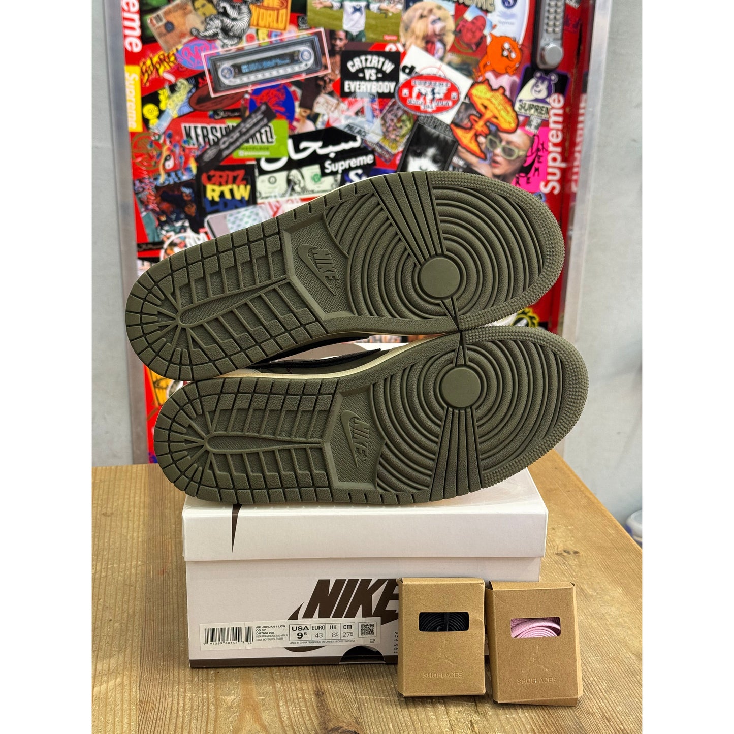 Jordan 1 Retro Low OG SP Travis Scott Medium Olive UK 8.5