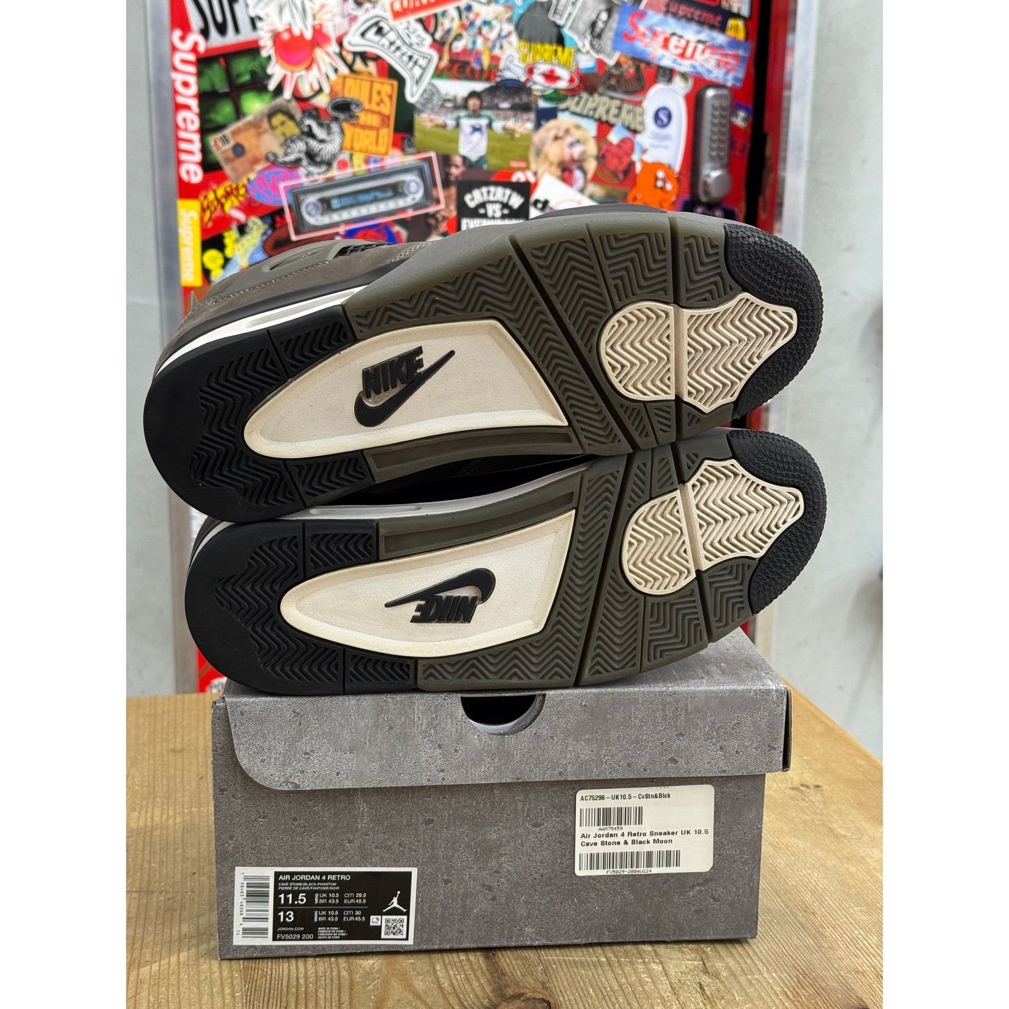 Jordan 4 Retro Cave Stone UK 10.5