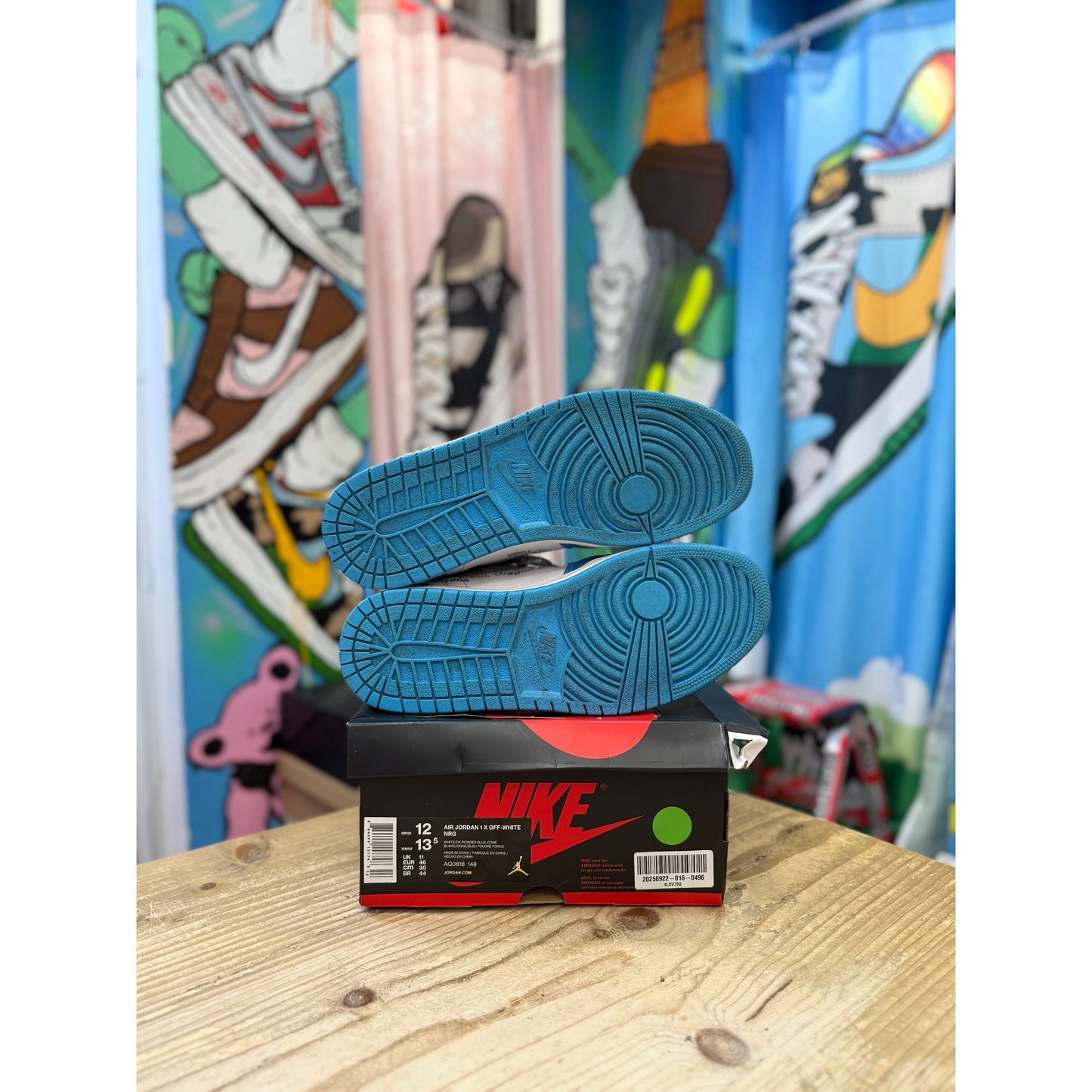 Jordan 1 High Off White UNC UK11