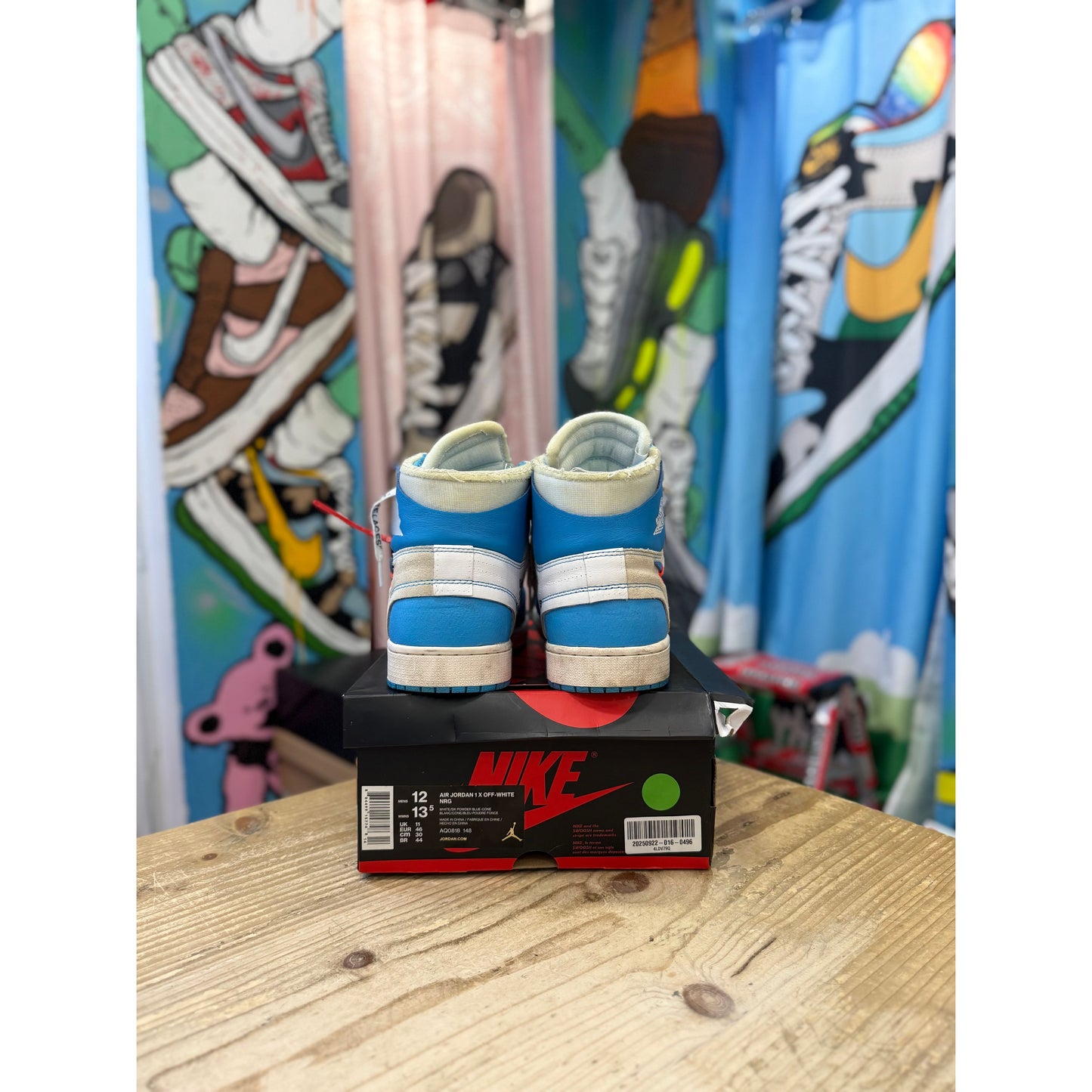 Jordan 1 High Off White UNC UK11