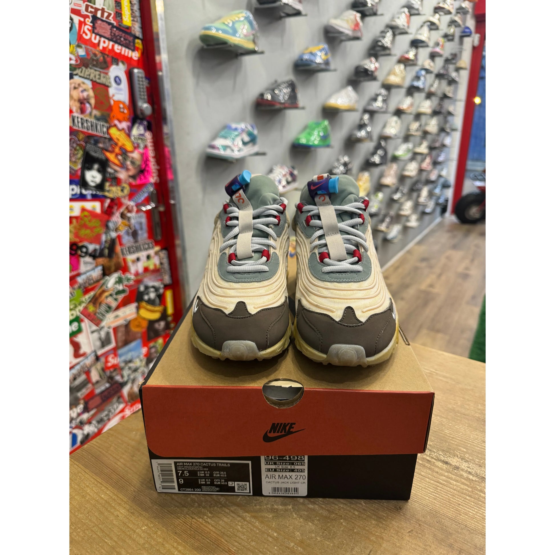 Nike Air Max 270 React ENG Travis Scott Cactus Trails UK 6.5