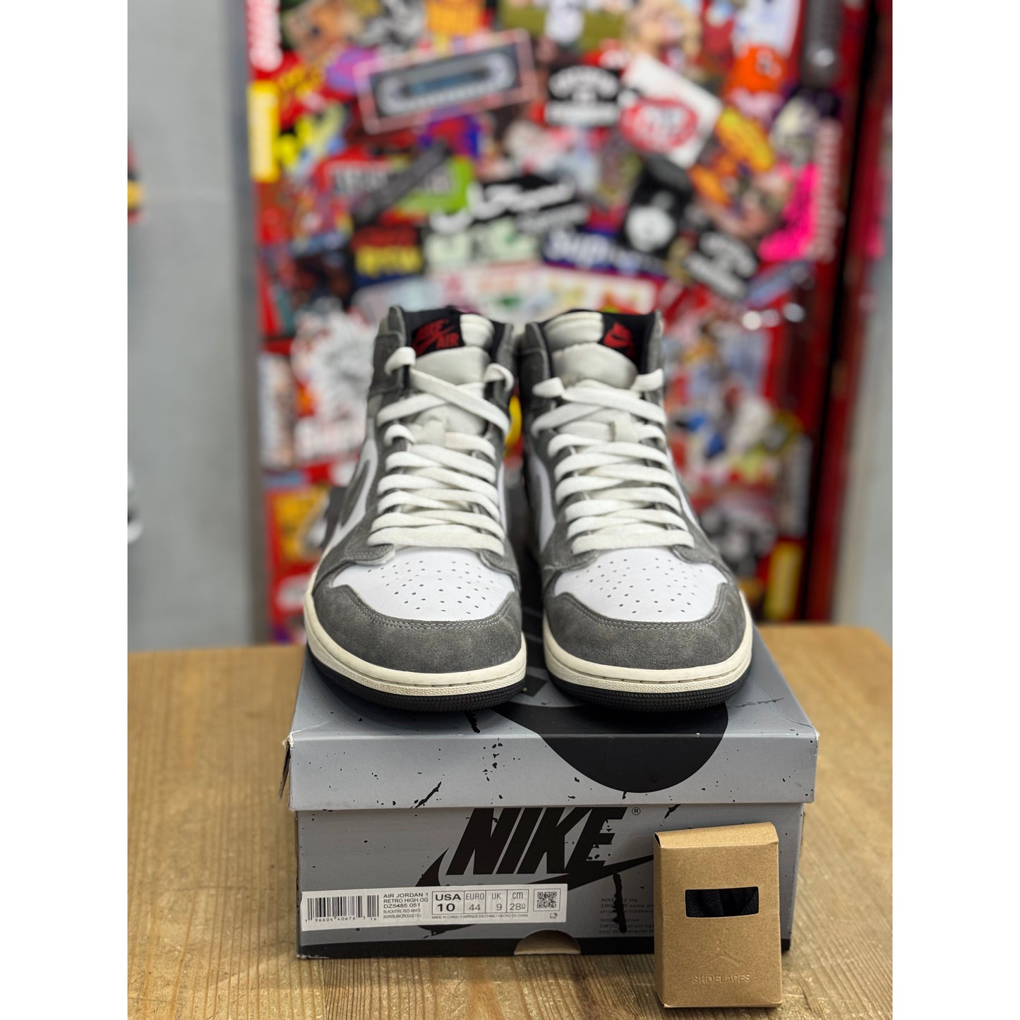 Jordan 1 Retro High OG Washed Black UK 9