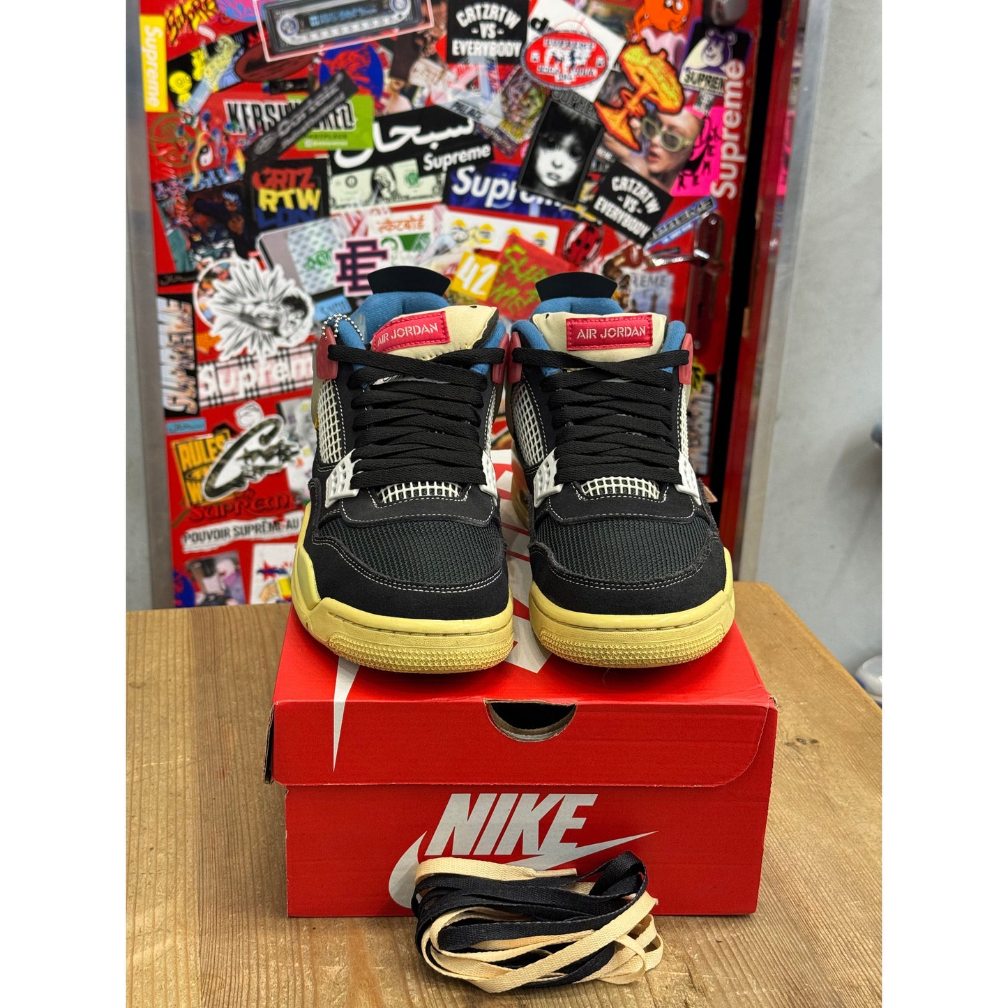 Jordan 4 Retro Union Off Noir UK 9.