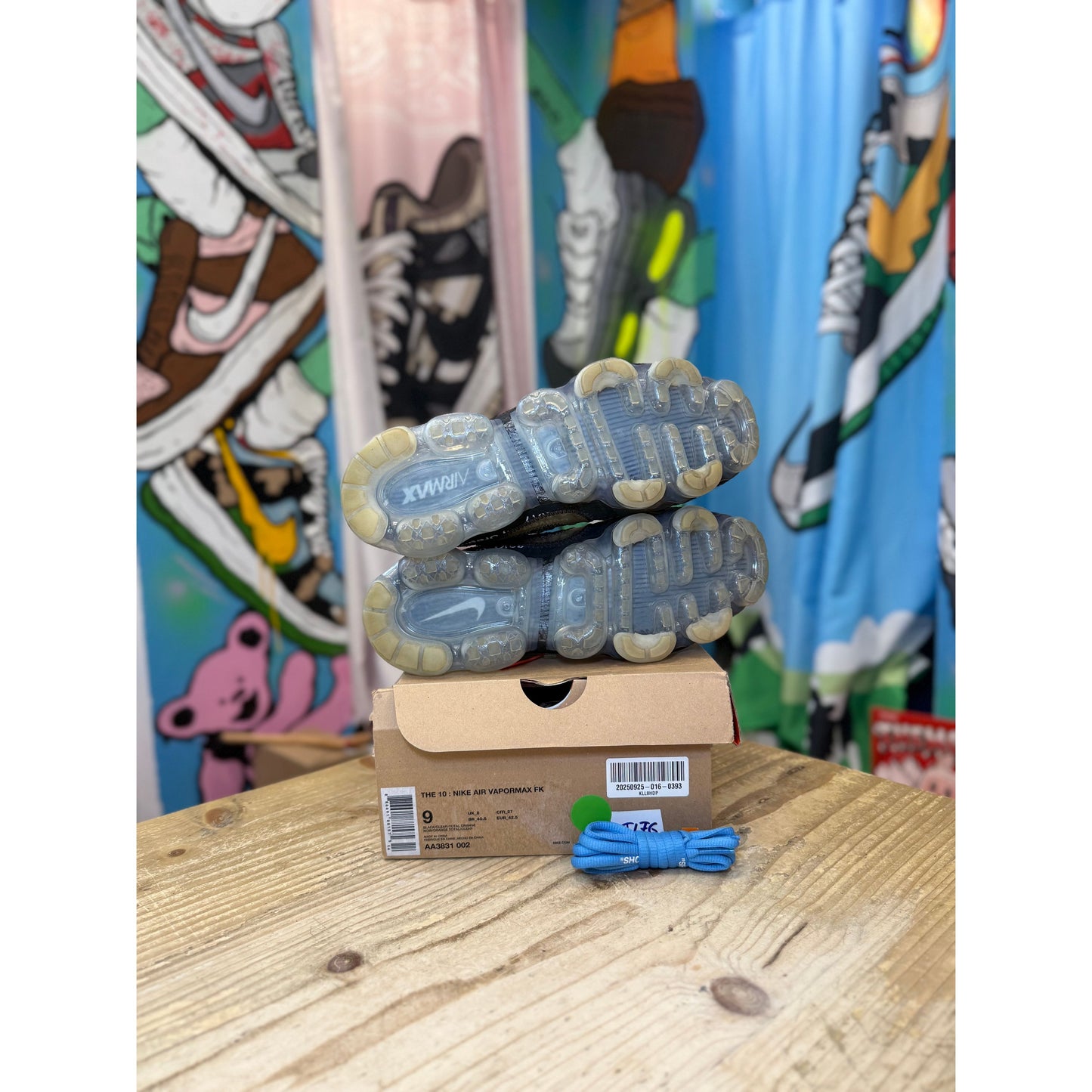 Nike Off White Vapourmax Black UK 8