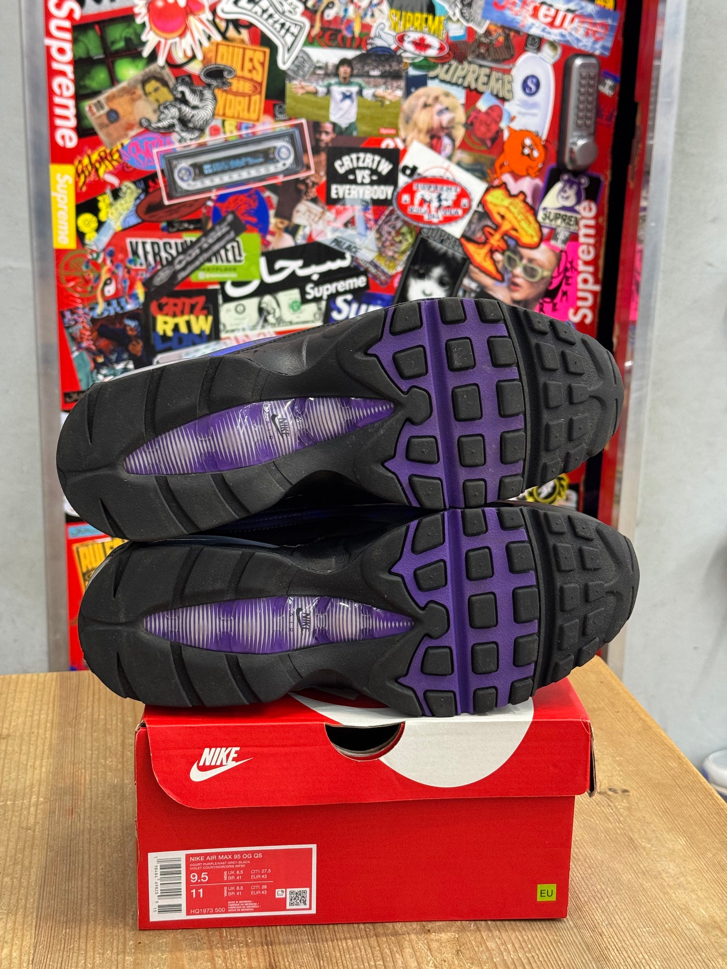 Nike Air Max 95 Court Purple Wild Grape Camo UK 8.5