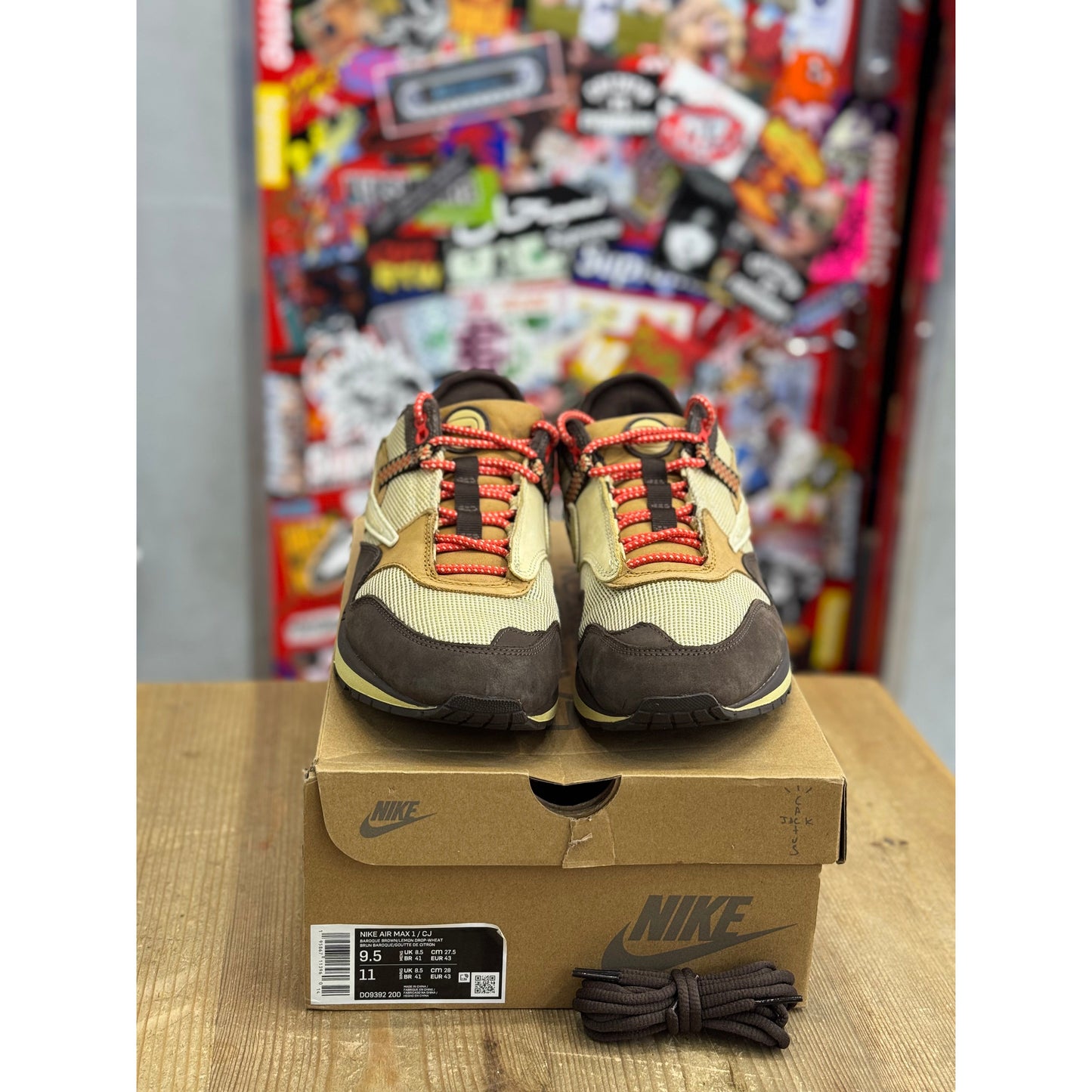 Nike Air Max 1 Travis Scott Cactus Jack Baroque Brown UK 8.5