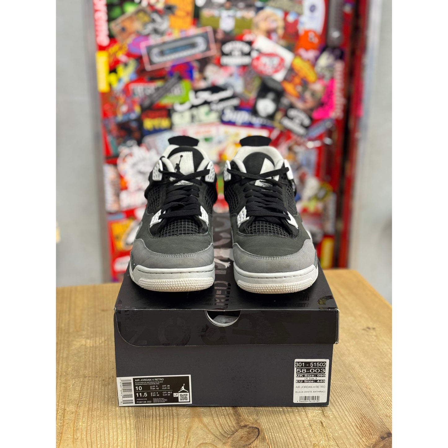Jordan 4 Retro Fear UK 9