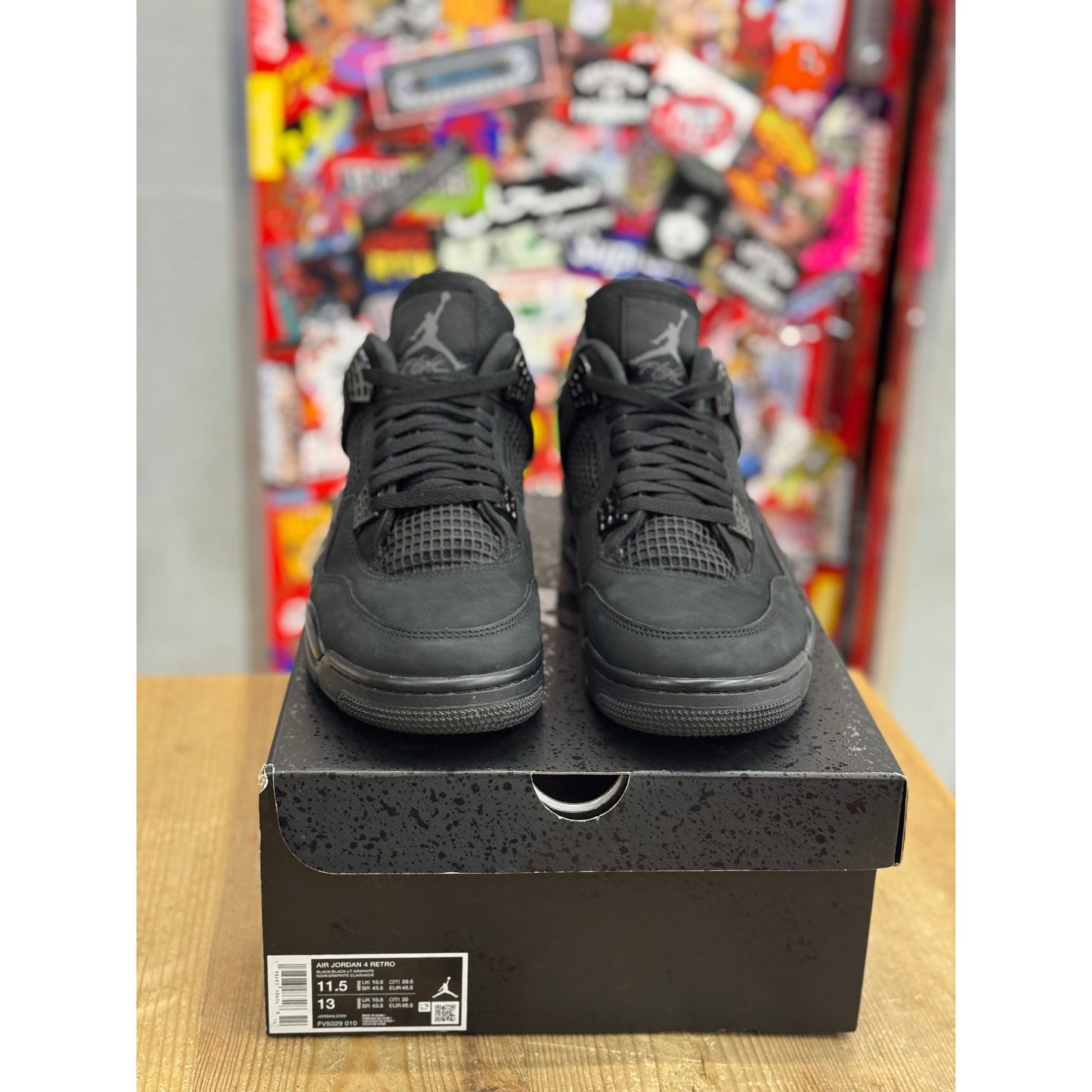 Jordan 4 Retro Black Cat (2025) UK 10.5