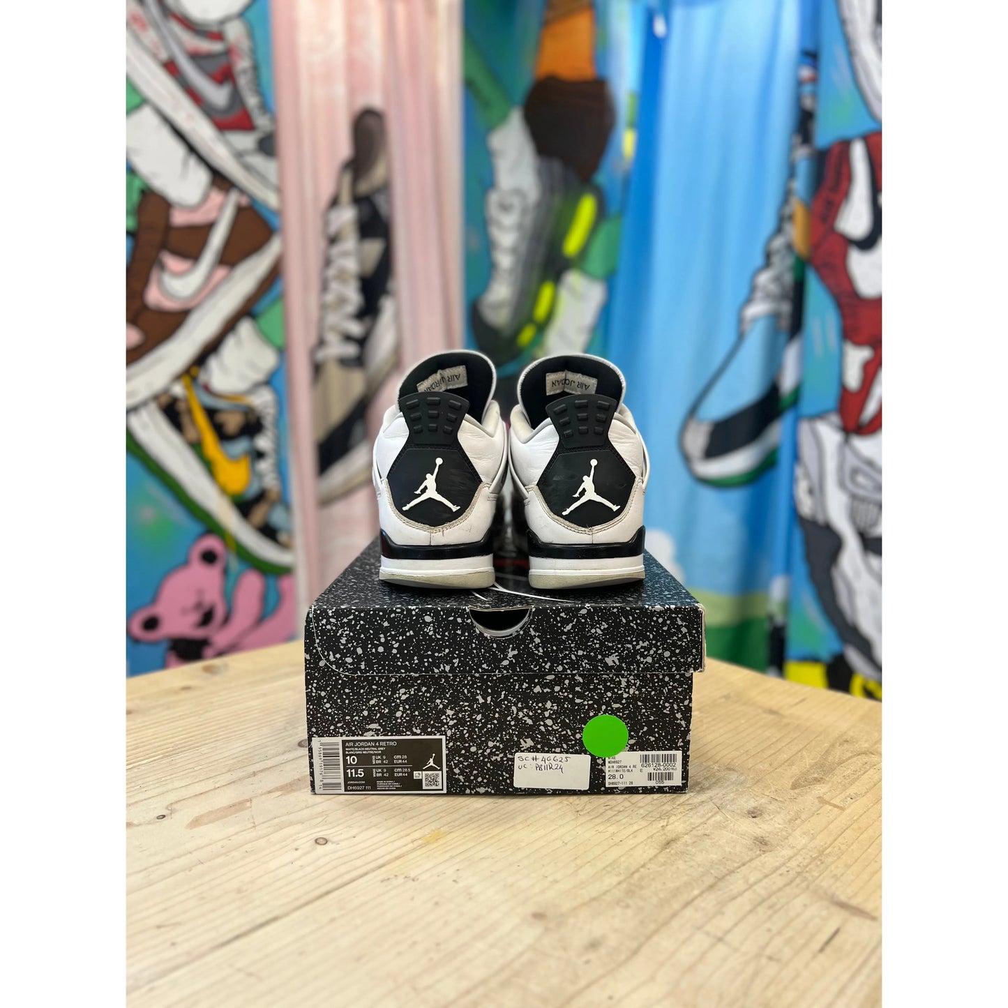 Jordan 4 Military Black UK 9. by Jordan's in . Available at KershKicks for £185.00. A must-have for fans of Jordan's looking to elevate their style with this Kershkicked.