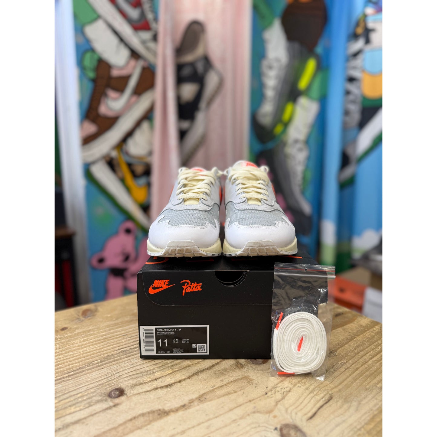 Nike Air Max 1 Patta Waves Hyper Crimson UK 10